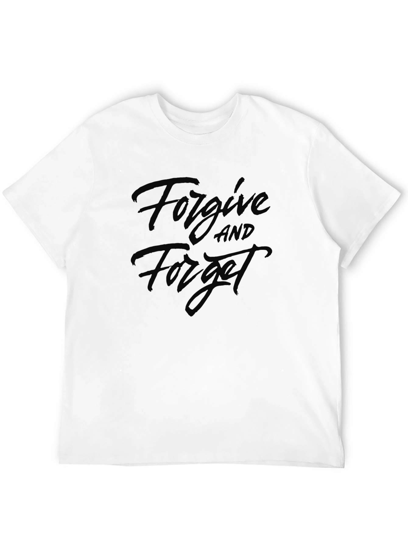 Forgive & Forget Black Graphic Tee