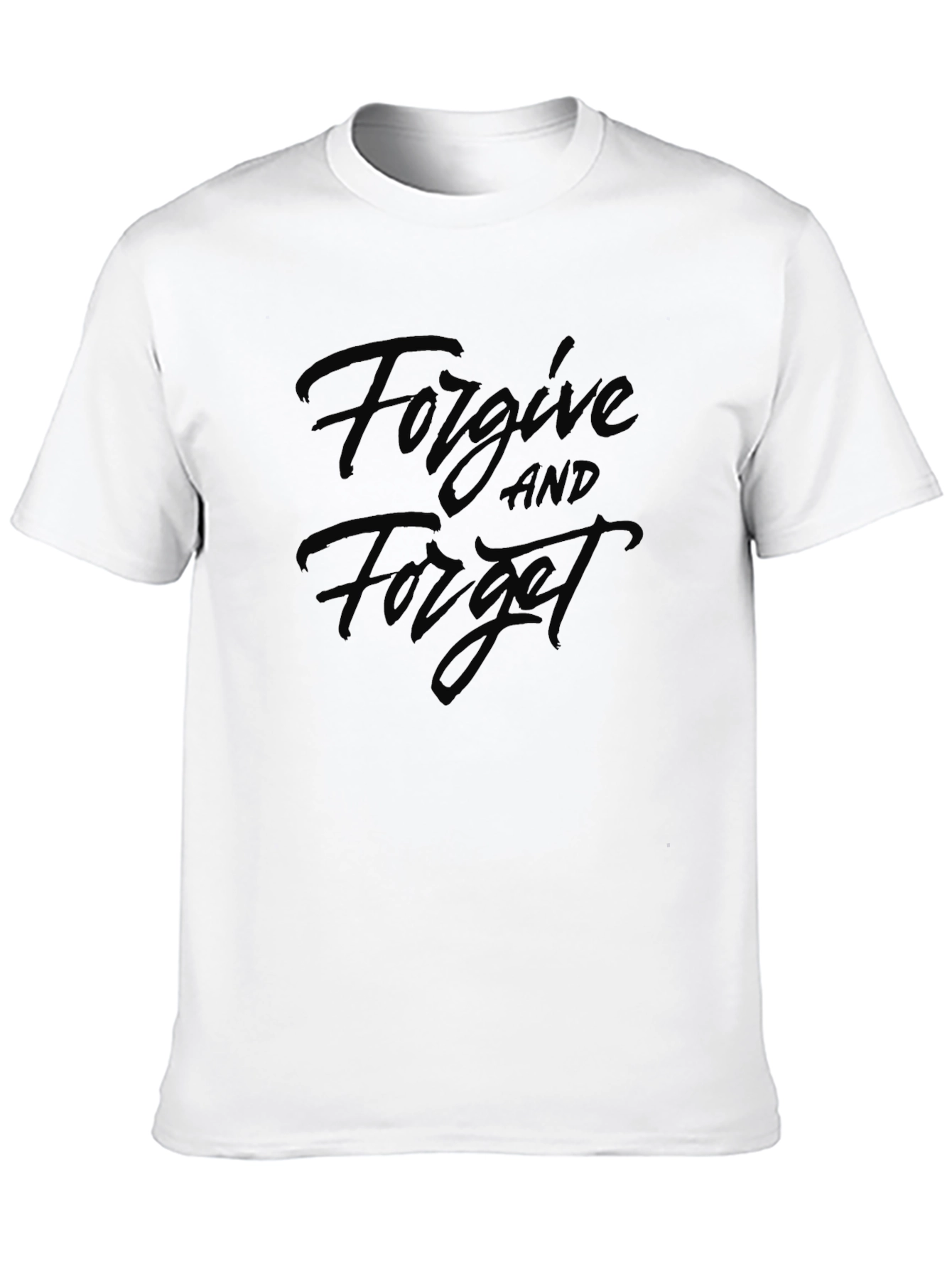 Forgive & Forget Black Graphic Tee