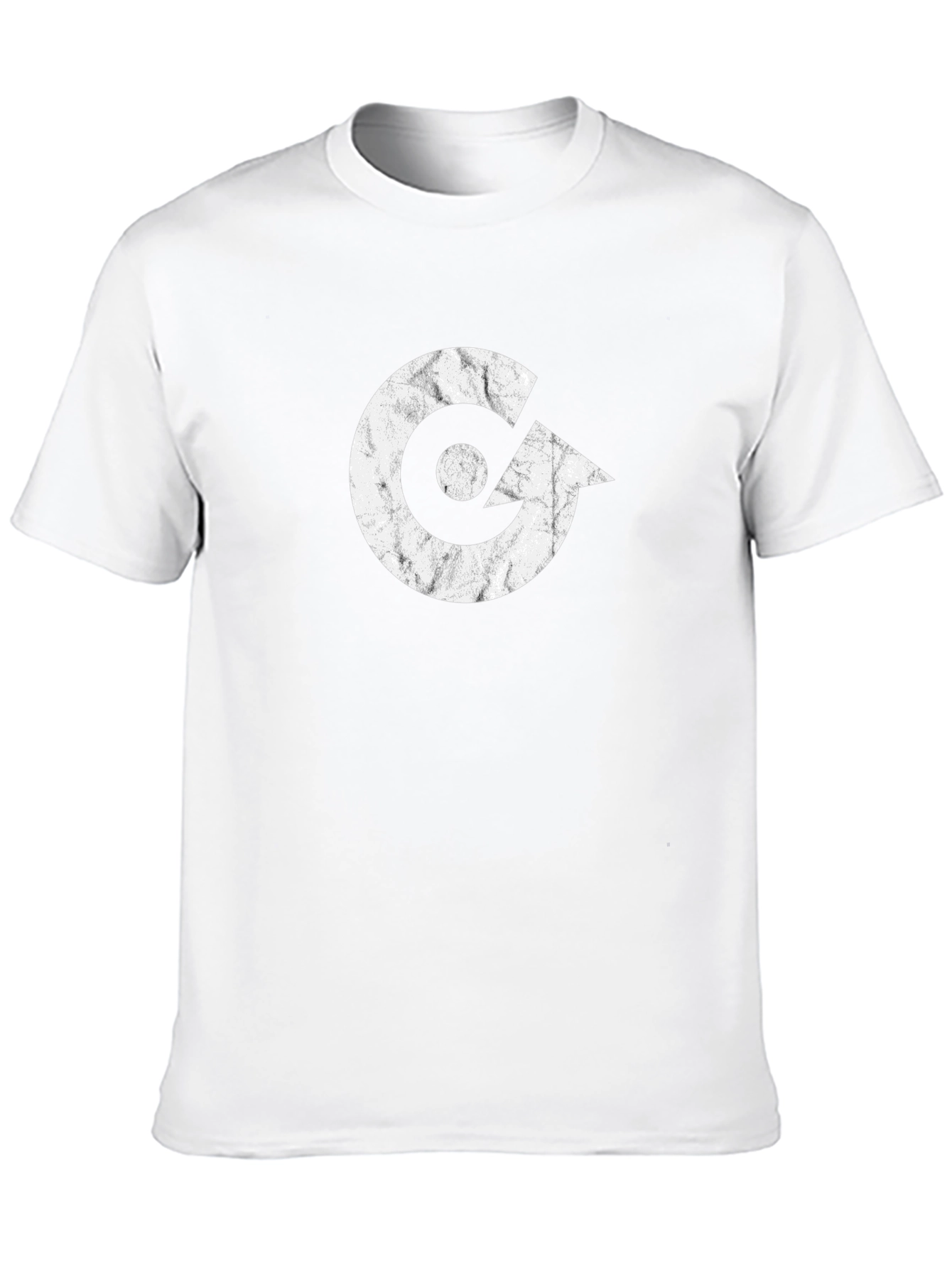 Modern Graphic Tee - White Logo on Black