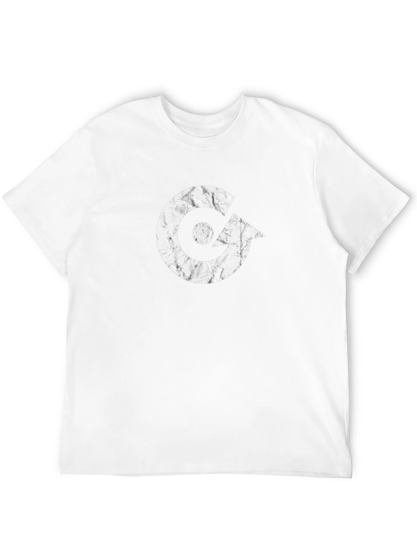 Modern Graphic Tee - White Logo on Black
