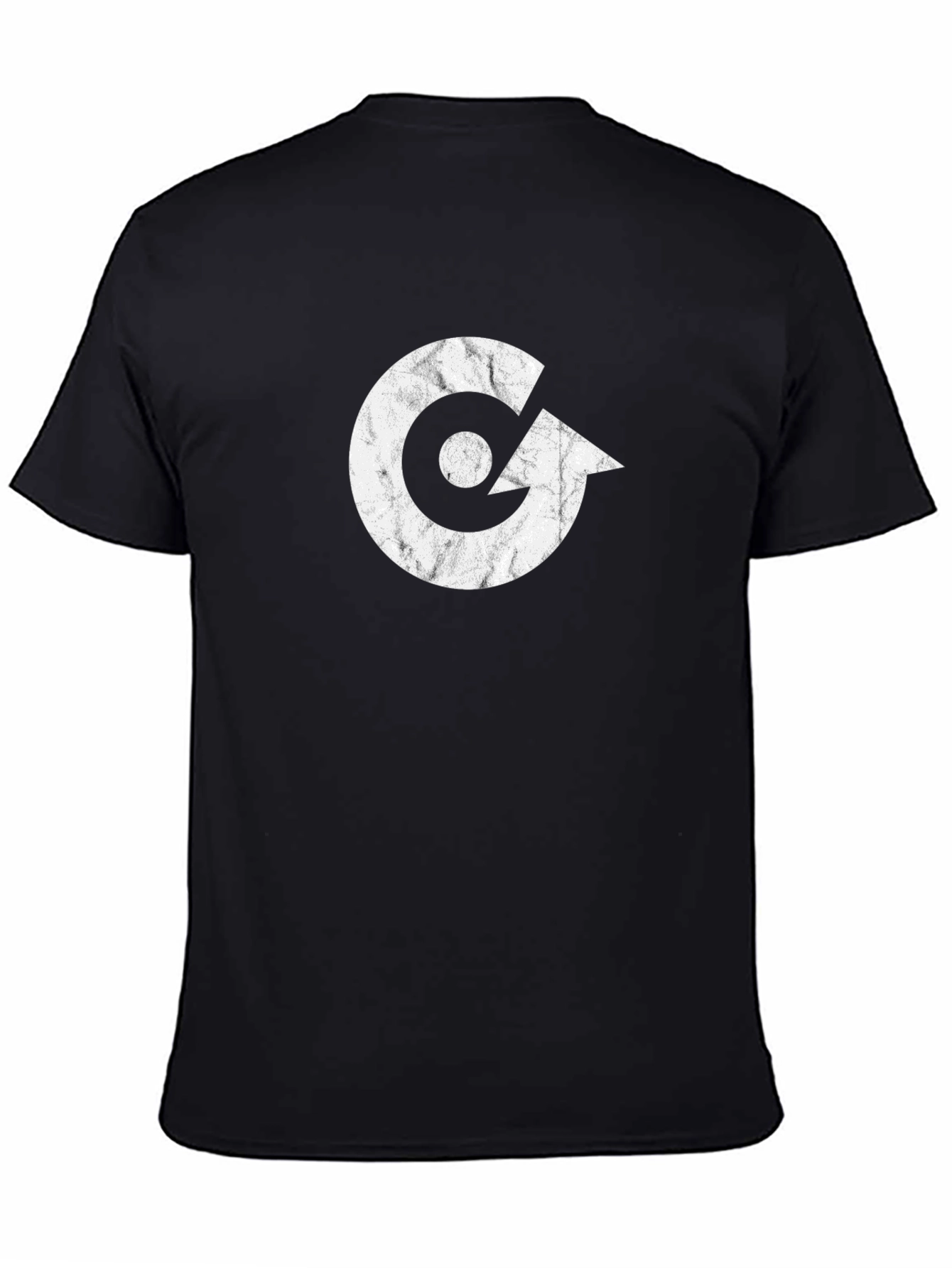 Modern Graphic Tee - White Logo on Black