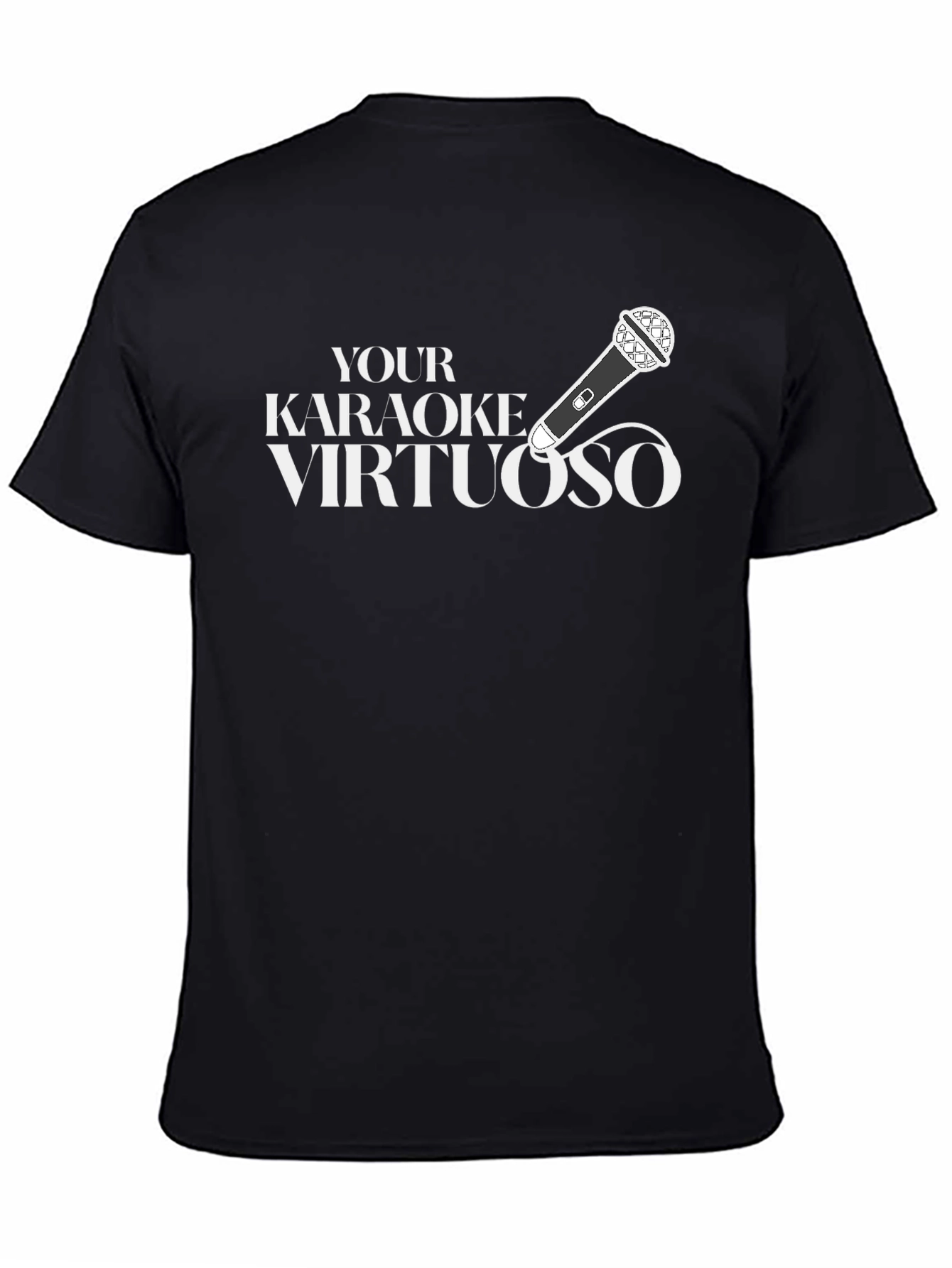 Karaoke Virtuoso Black Graphic T-Shirt