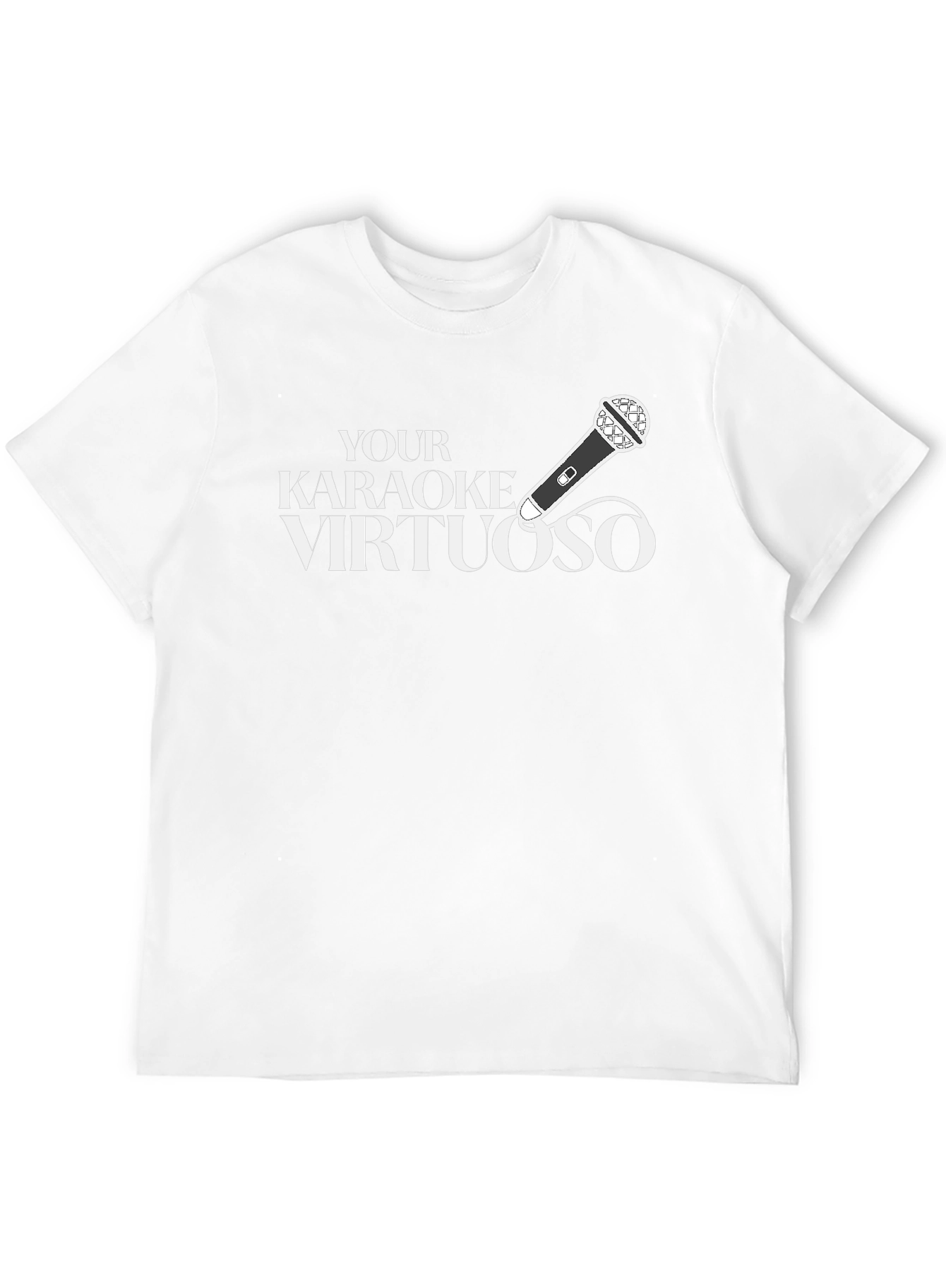 Karaoke Virtuoso Black Graphic T-Shirt