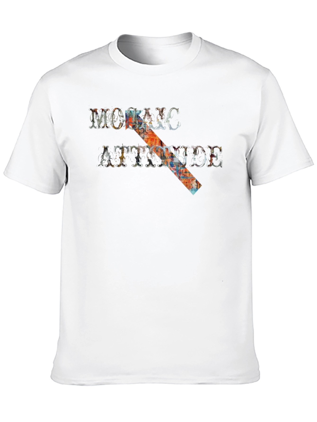 Mosaic Attitude Graphic Tee - Black