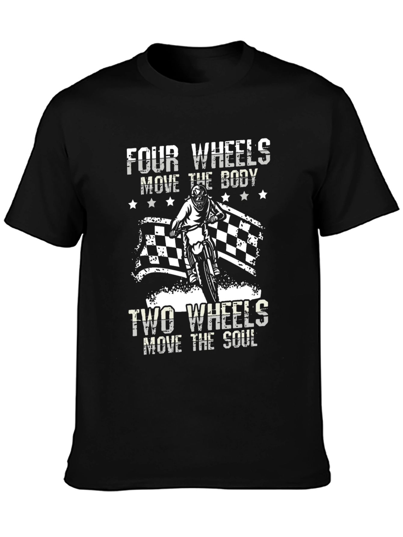 Four Wheels/Two Wheels Graphic Tee