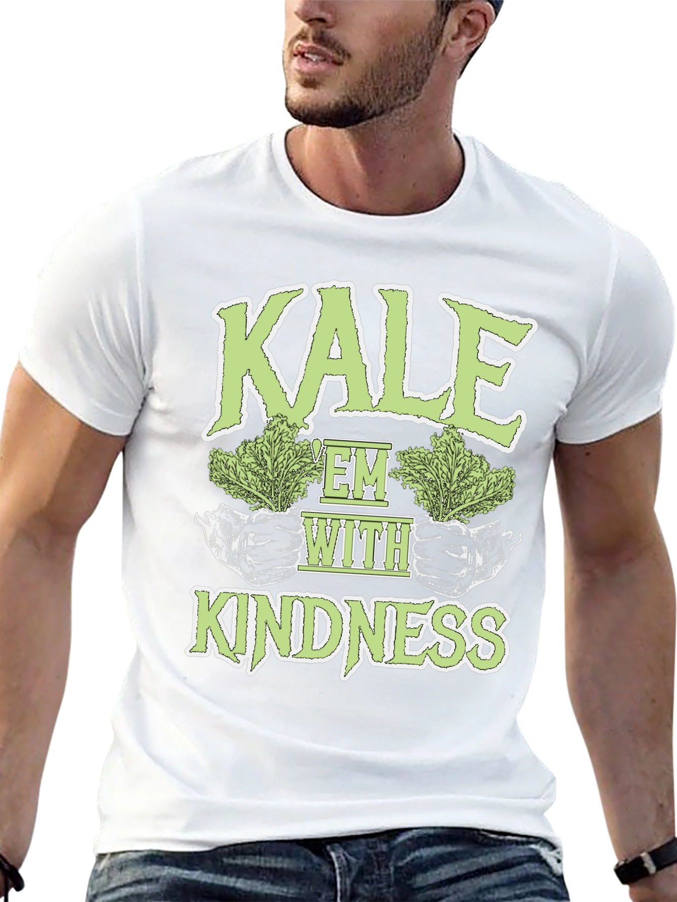Kale Em With Kindness Graphic T-Shirt