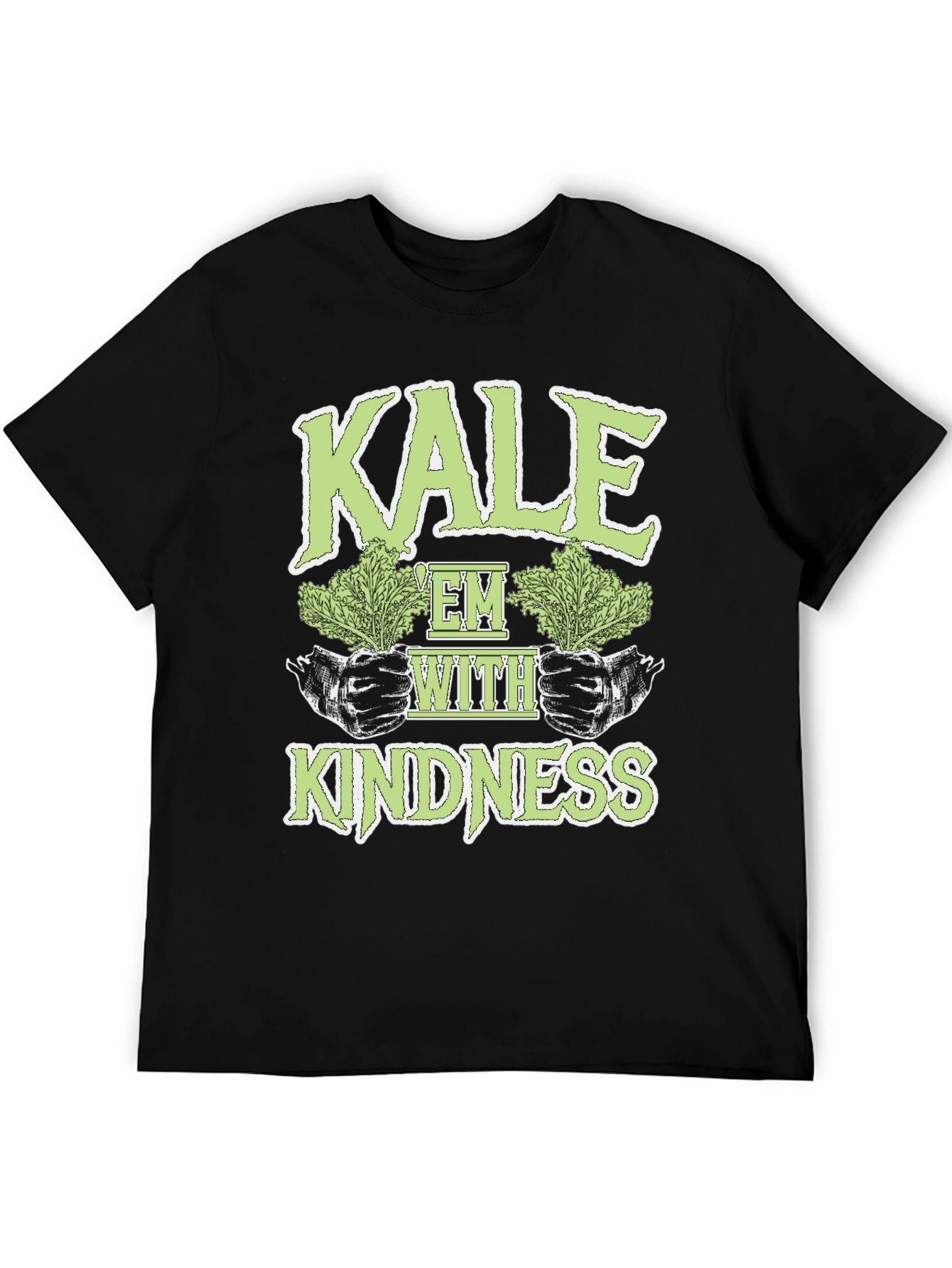 Kale Em With Kindness Graphic T-Shirt