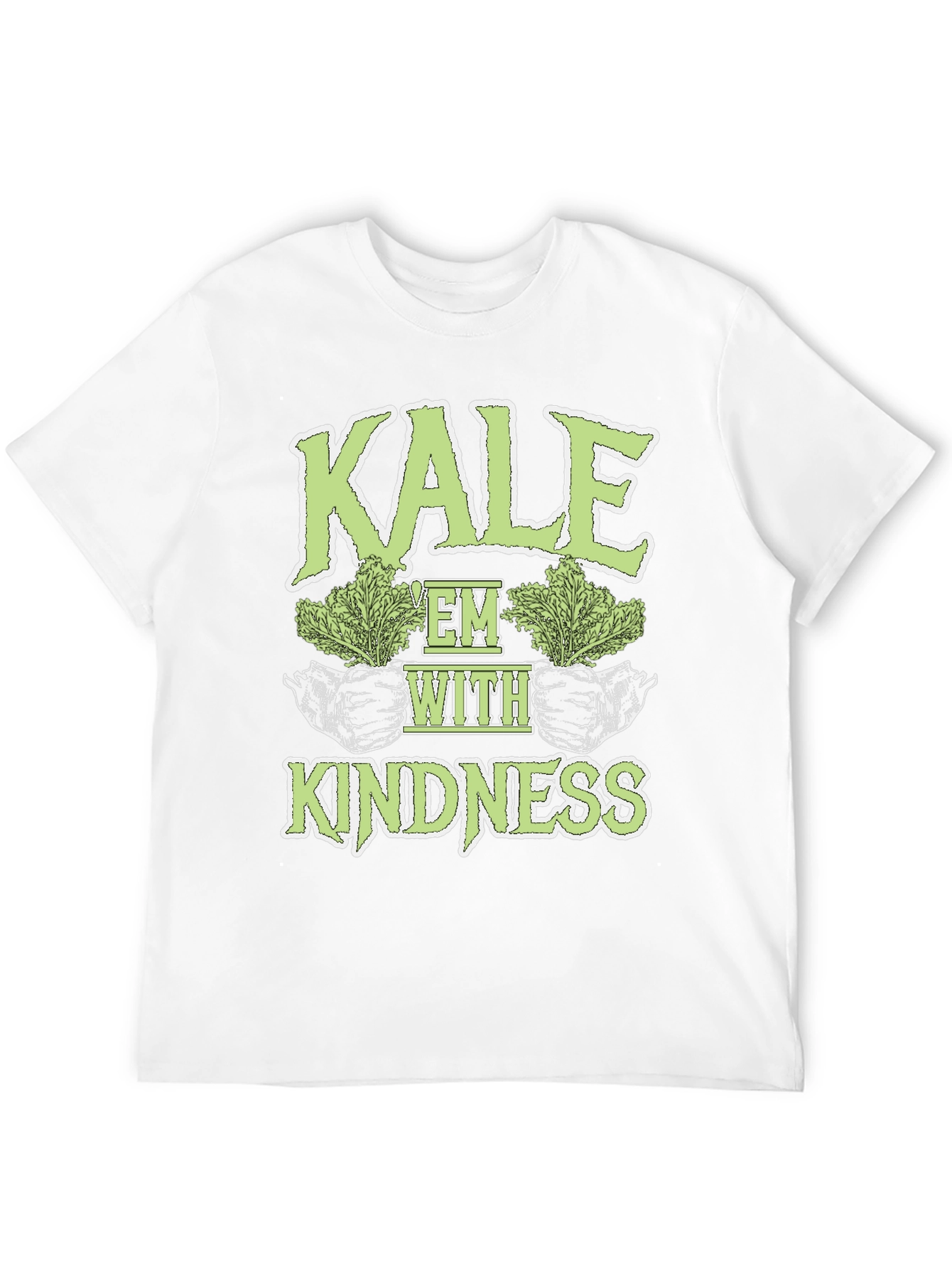 Kale Em With Kindness Graphic T-Shirt