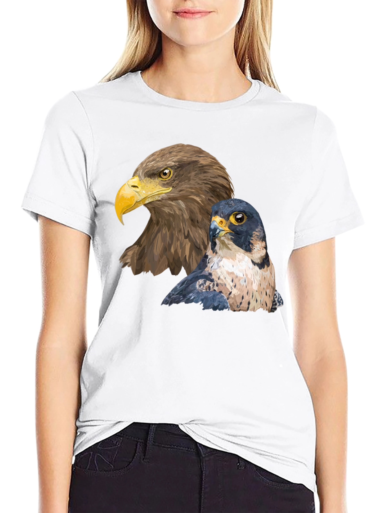 Eagle & Falcon Graphic Black T-Shirt