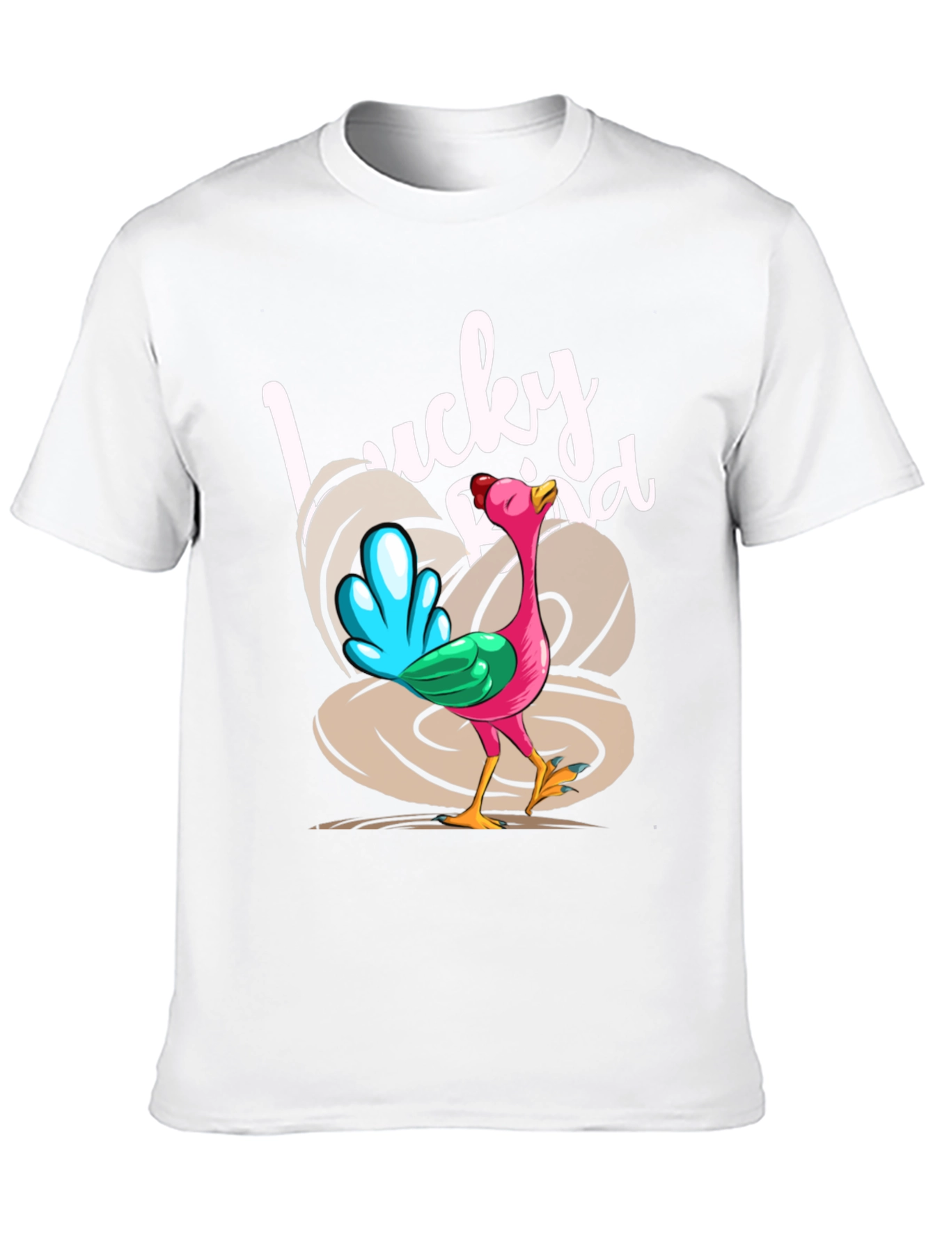 Lucky Bird Graphic Tee - Thanksgiving Humor