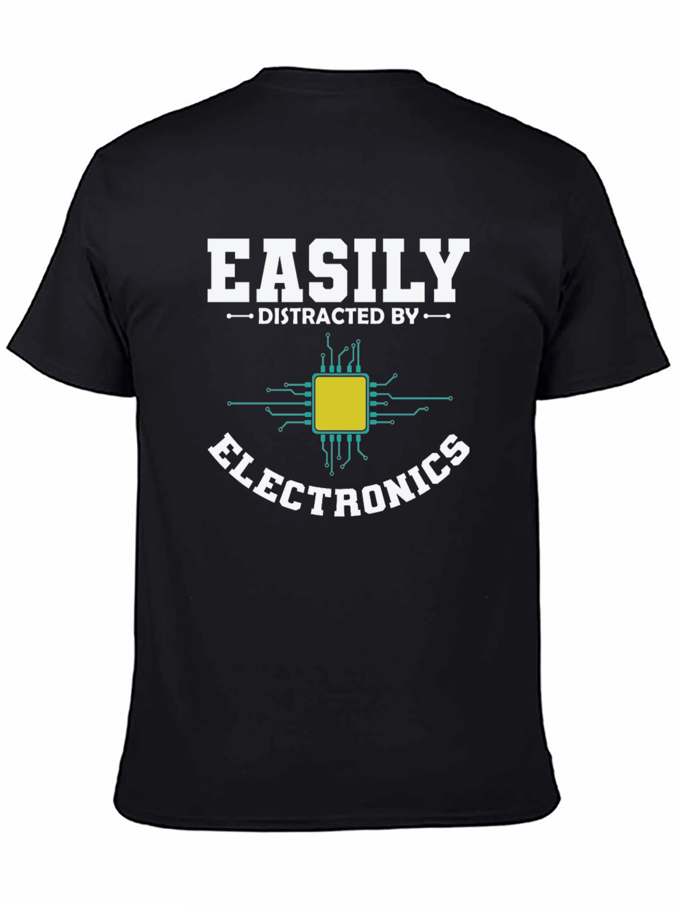 Easily Distracted By Electronics Funny T-Shirt