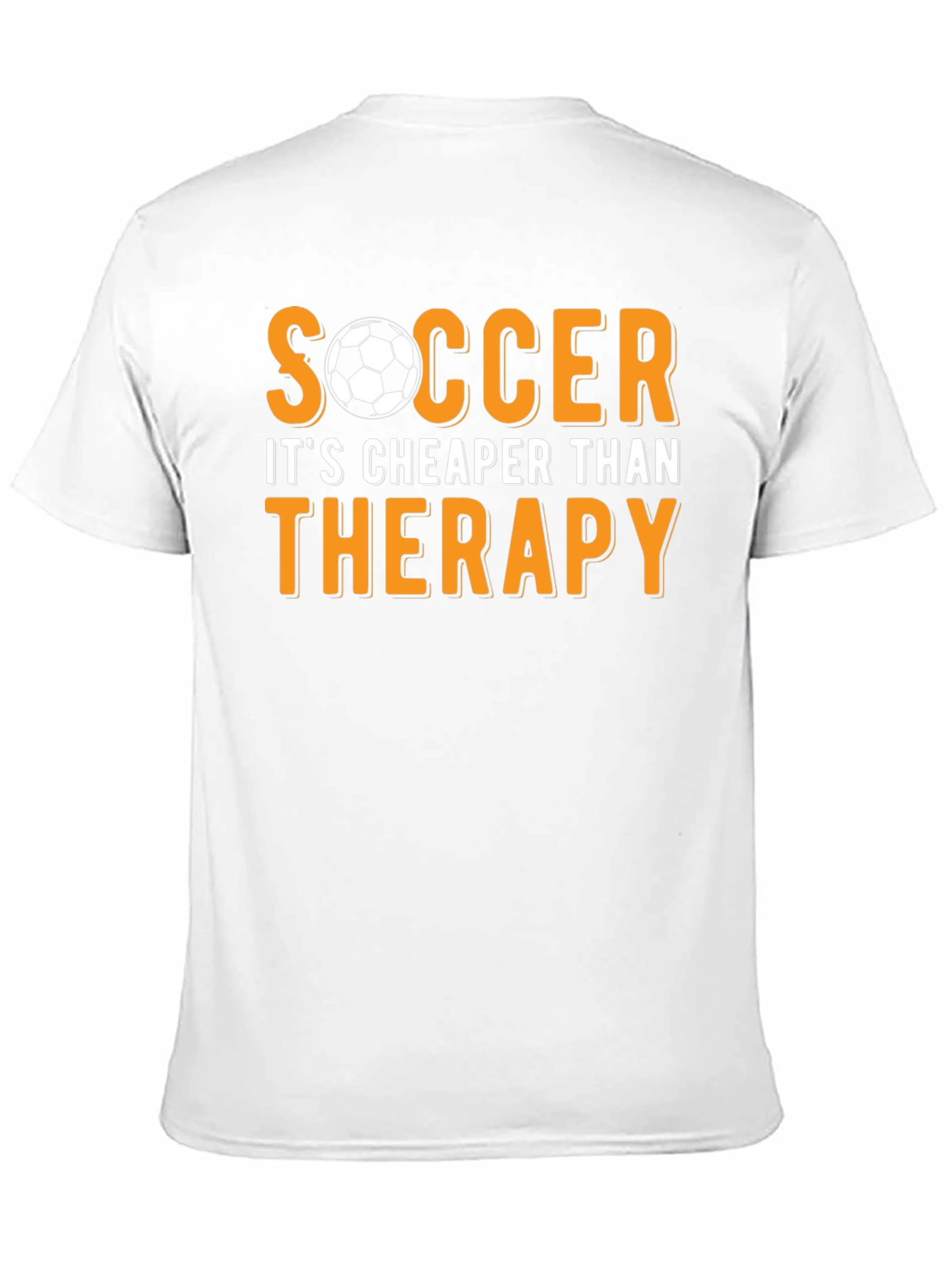 Soccer Cheaper Than Therapy Black T-Shirt