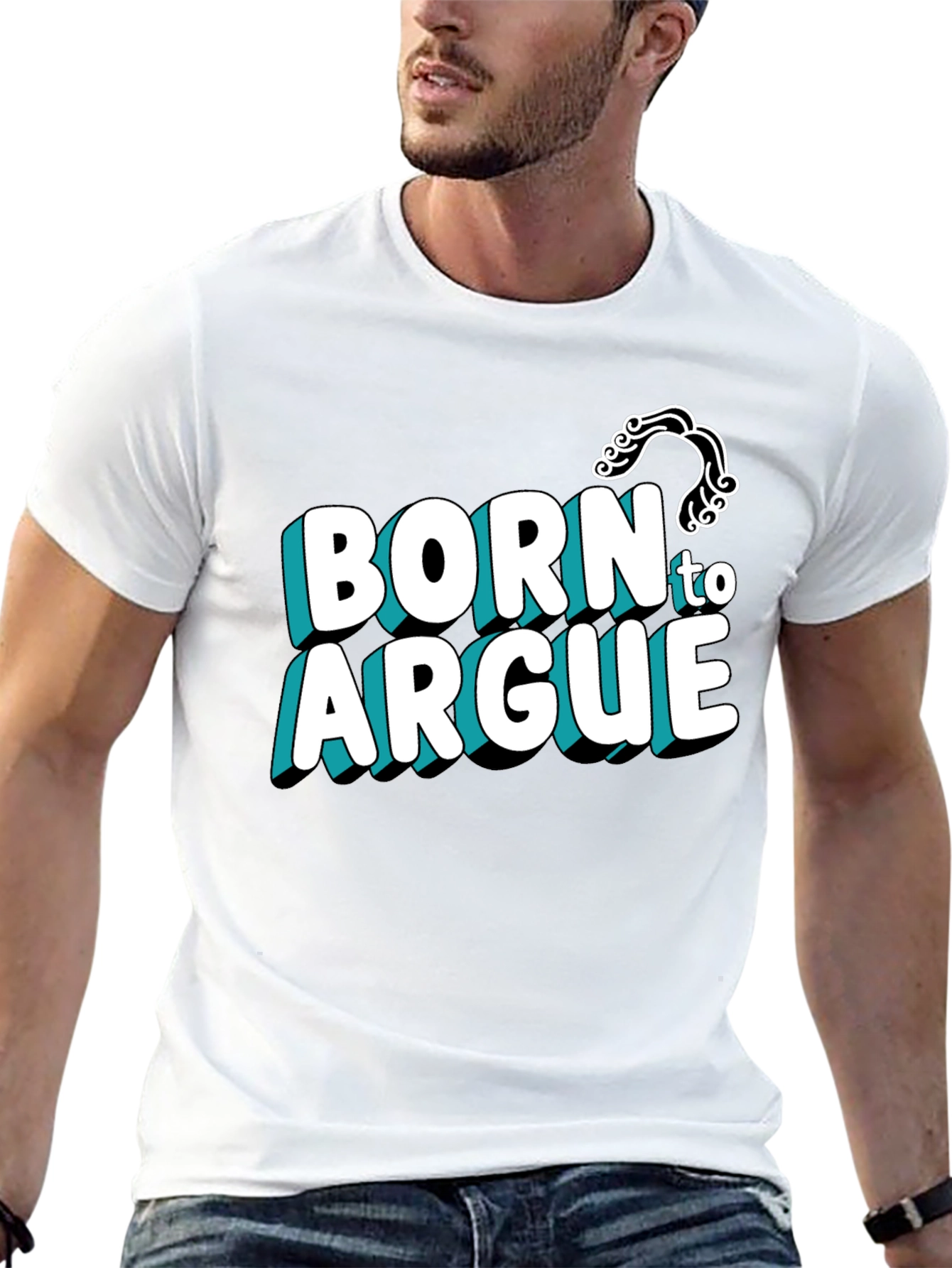 Born to Argue Graphic Tee - Black