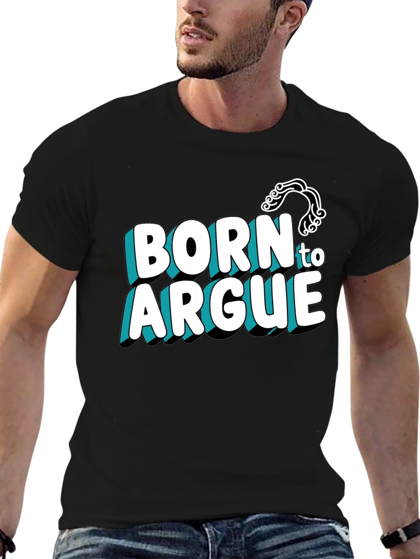 Born to Argue Graphic Tee - Black