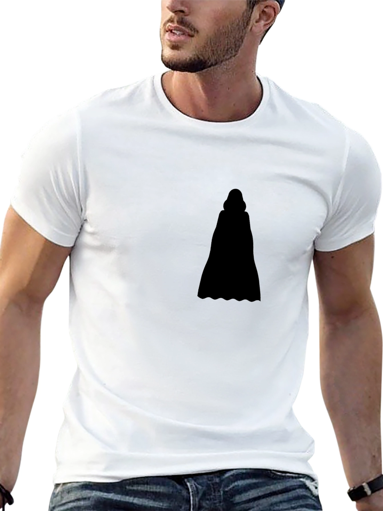 Silhouette Graphic Black Tee