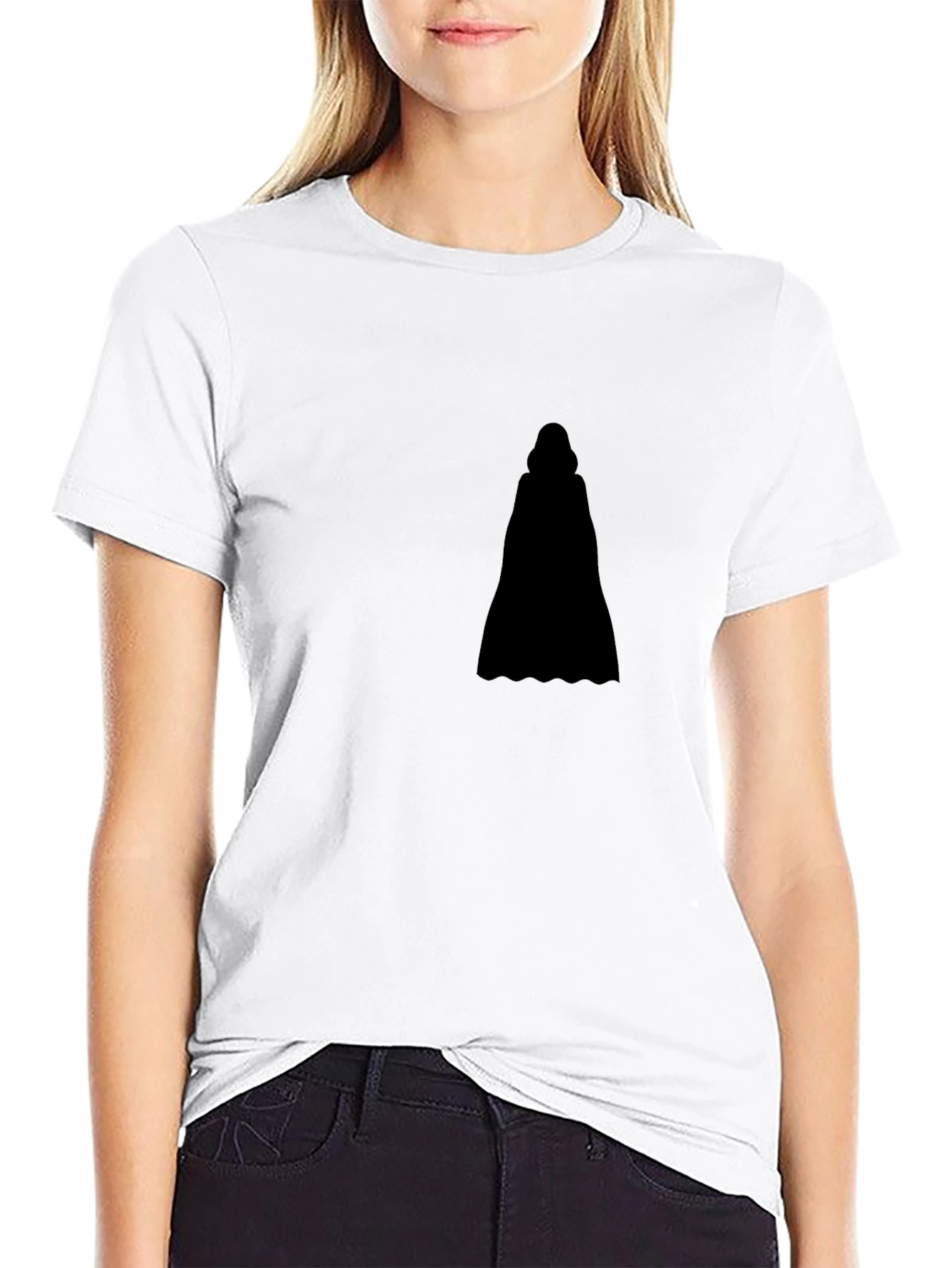 Silhouette Graphic Black Tee