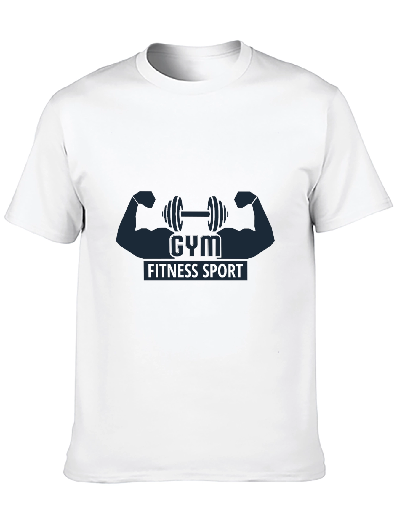 Gym Fitness Sport Graphic Black T-Shirt