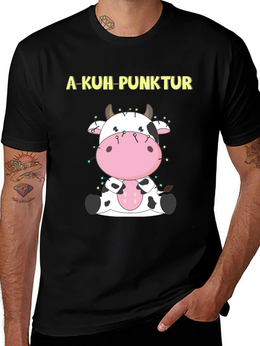 A-Kuh-Punktur Cow Cartoon Tee