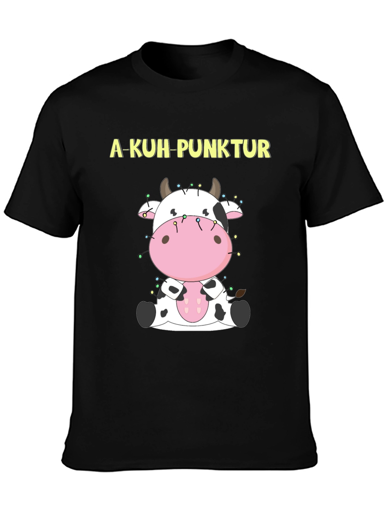 A-Kuh-Punktur Cow Cartoon Tee