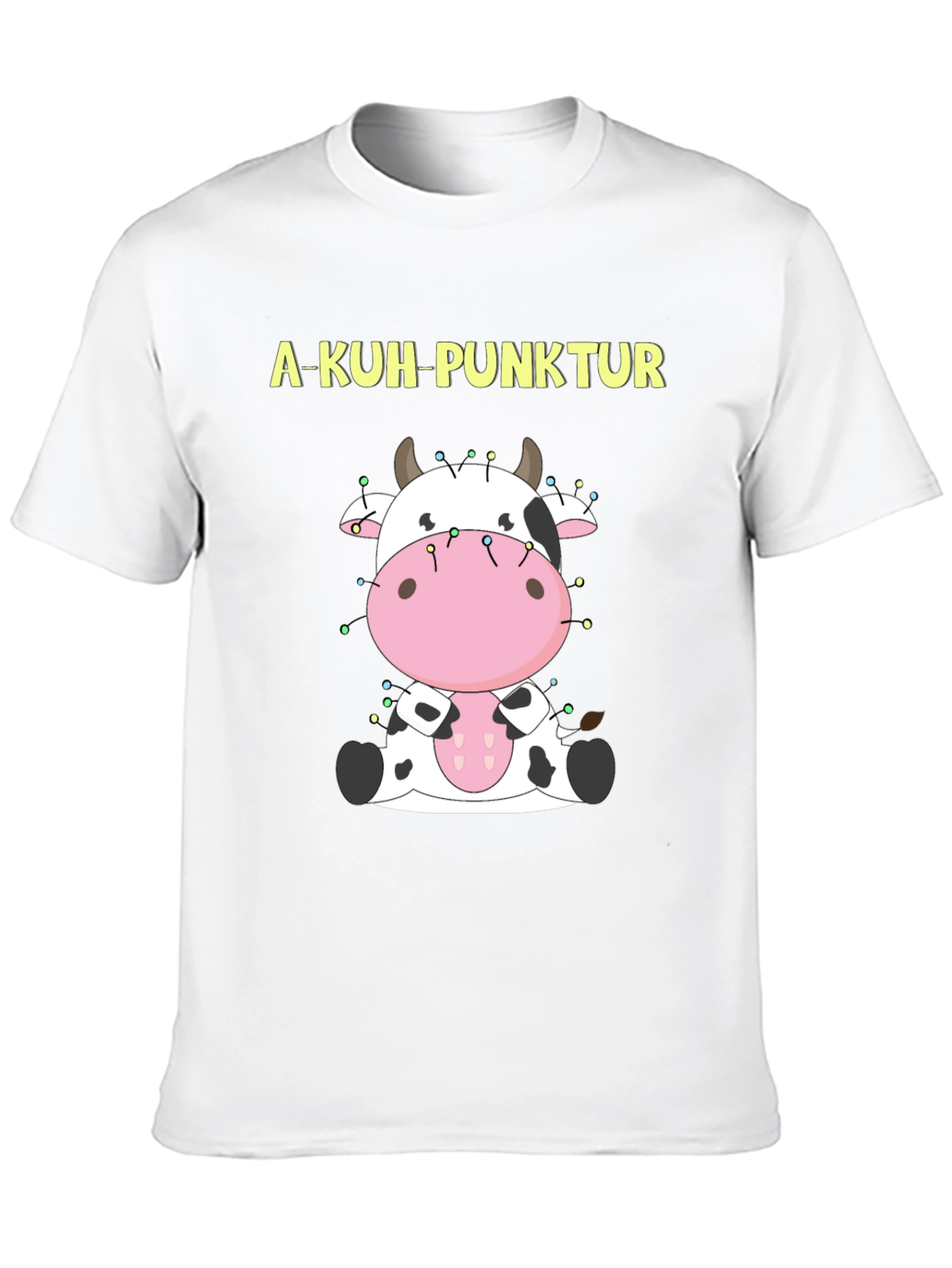 A-Kuh-Punktur Cow Cartoon Tee