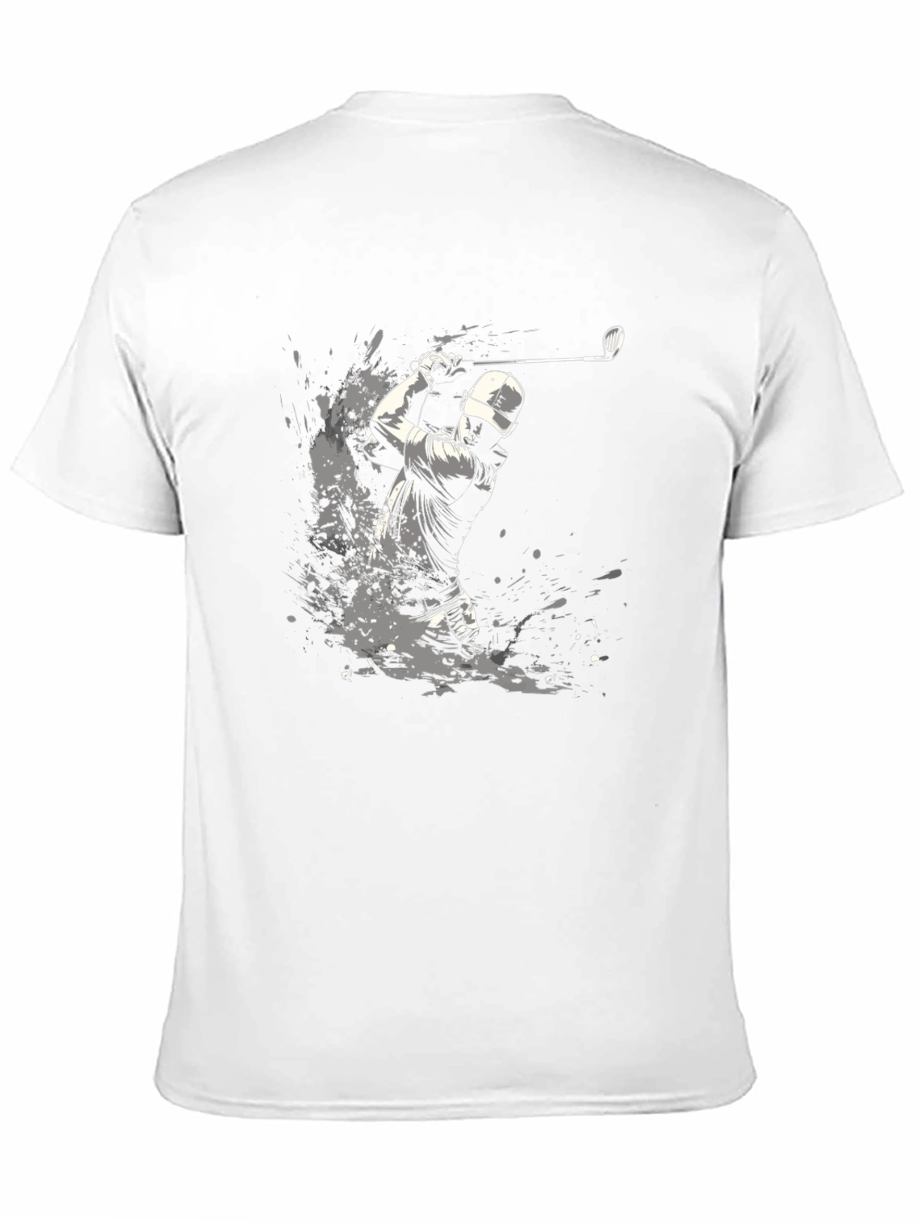 Golfer Splash Graphic T-Shirt - Black