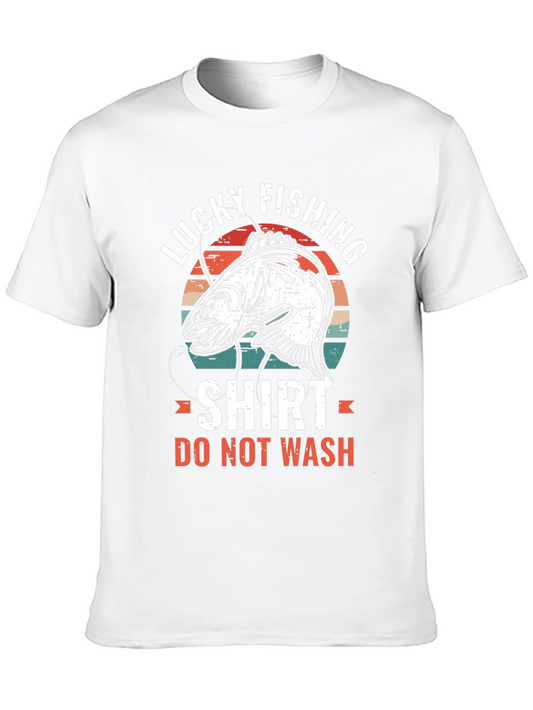 Lucky Fishing Shirt - Novelty Graphic Tee