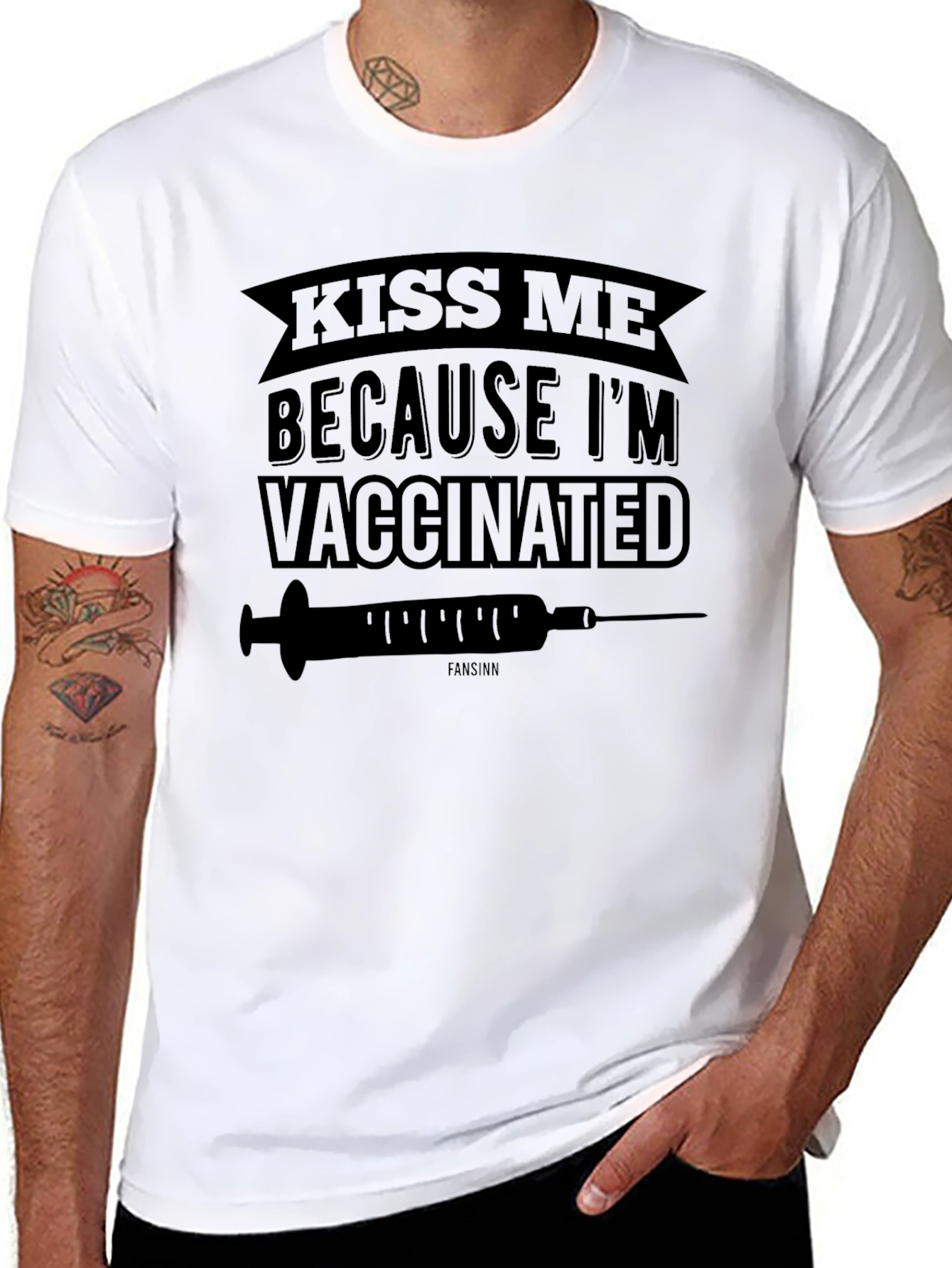Kiss Me Im Vaccinated T-Shirt