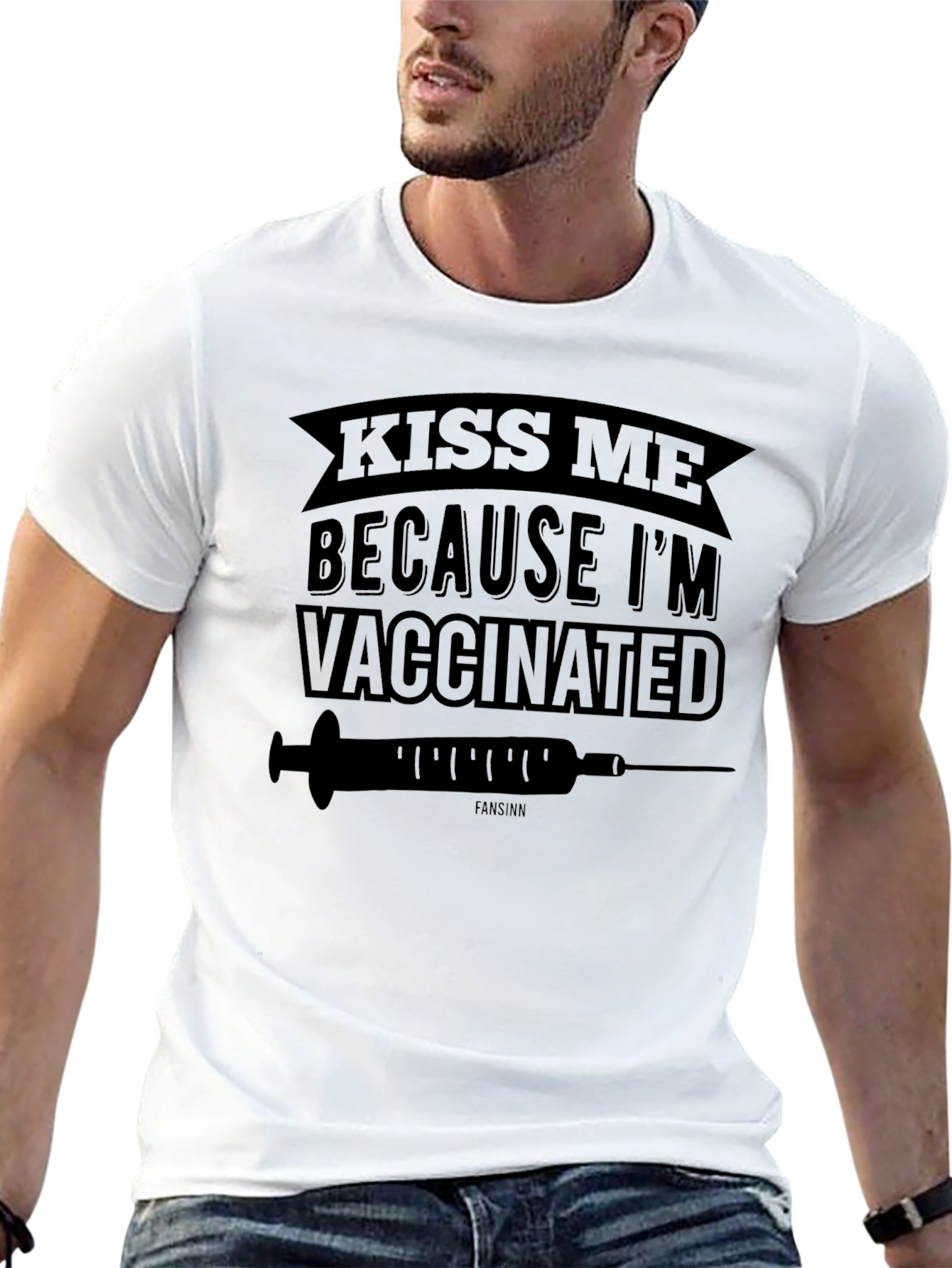 Kiss Me Im Vaccinated T-Shirt