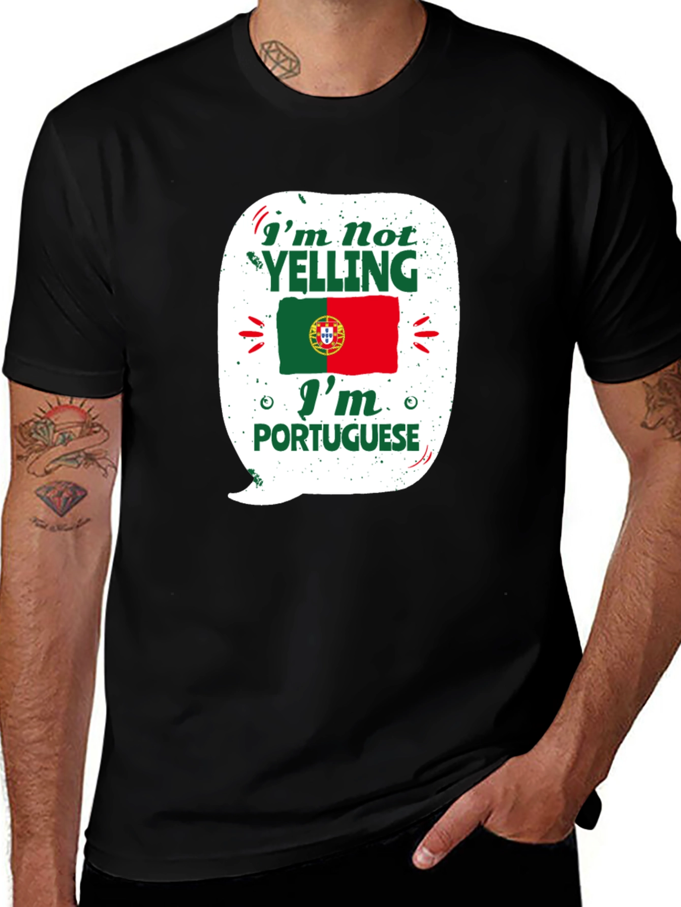 Portuguese Pride T-Shirt - Im Not Yelling