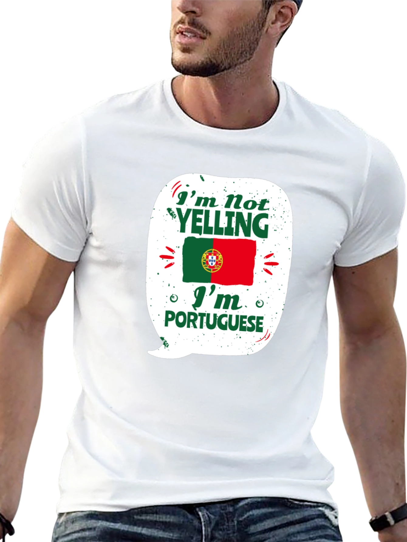 Portuguese Pride T-Shirt - Im Not Yelling