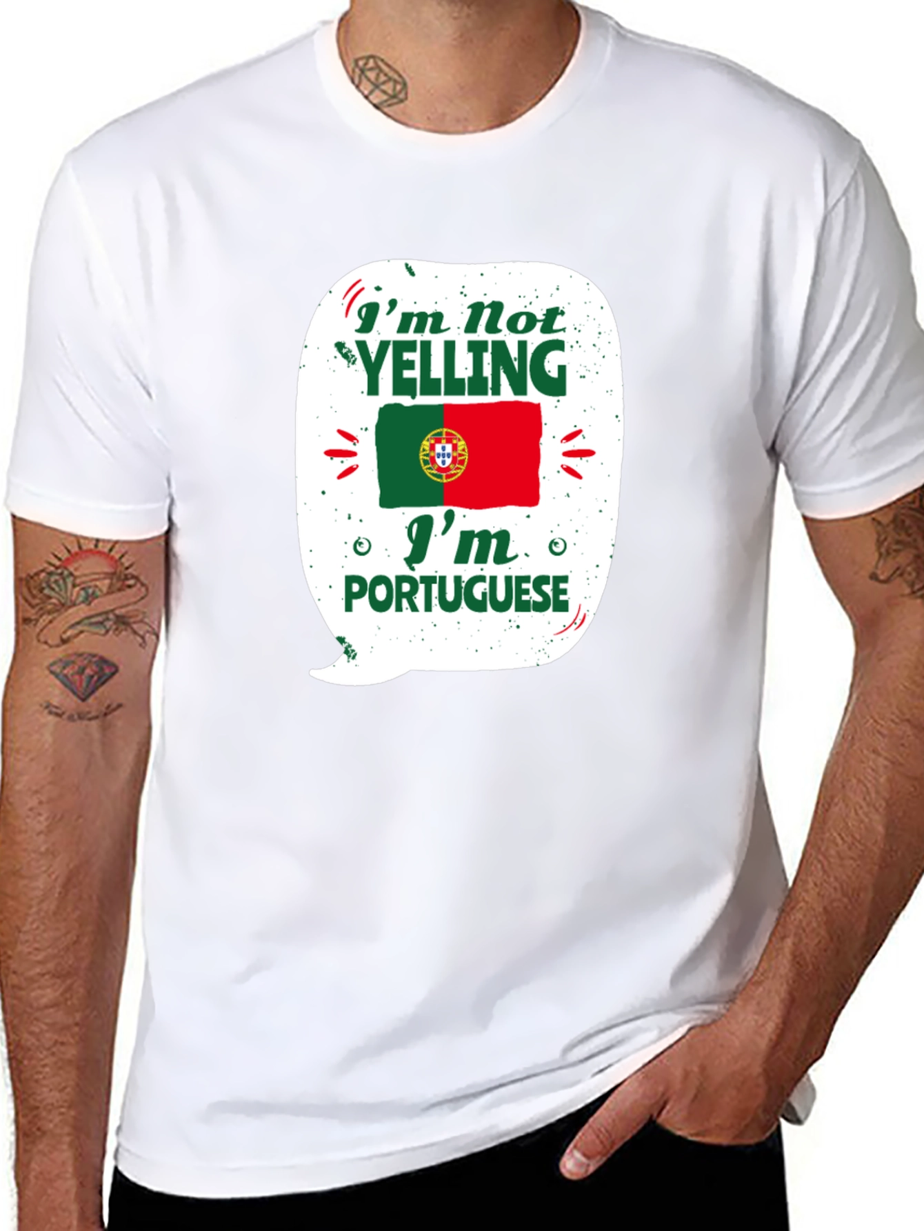 Portuguese Pride T-Shirt - Im Not Yelling