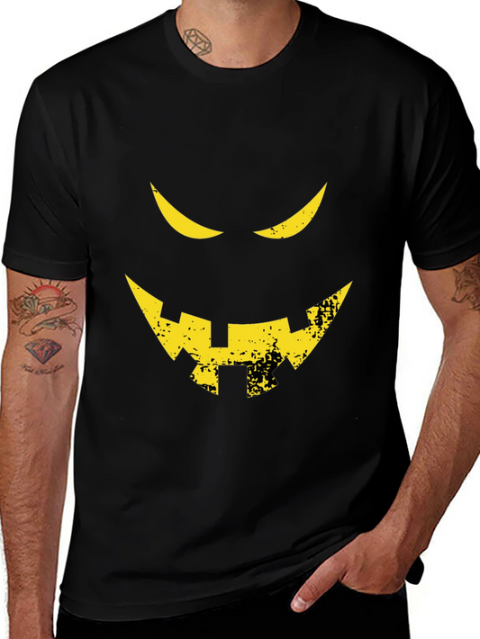 Halloween Face Graphic T-Shirt