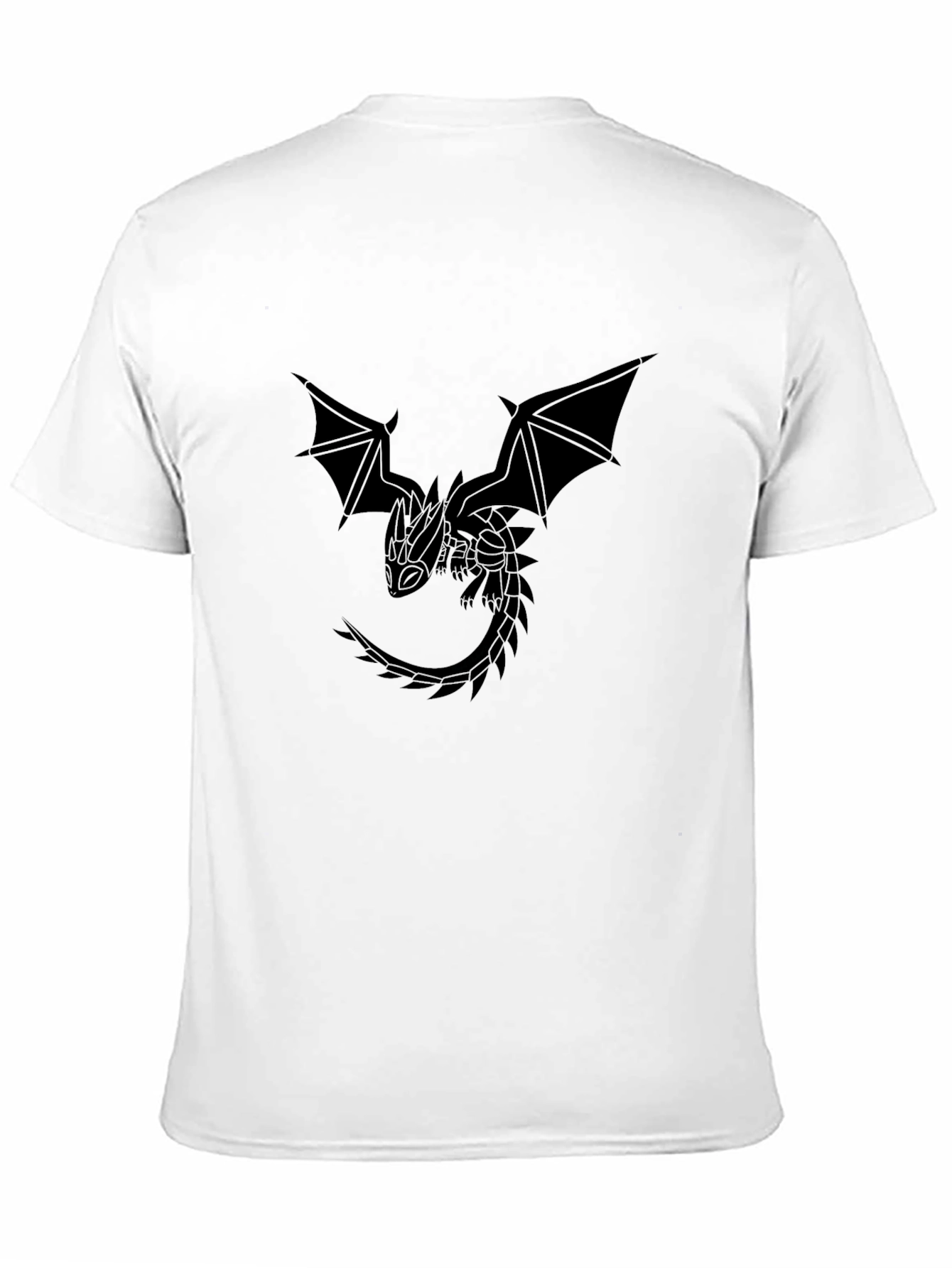 Dragon Graphic Black T-Shirt - Fantasy Style
