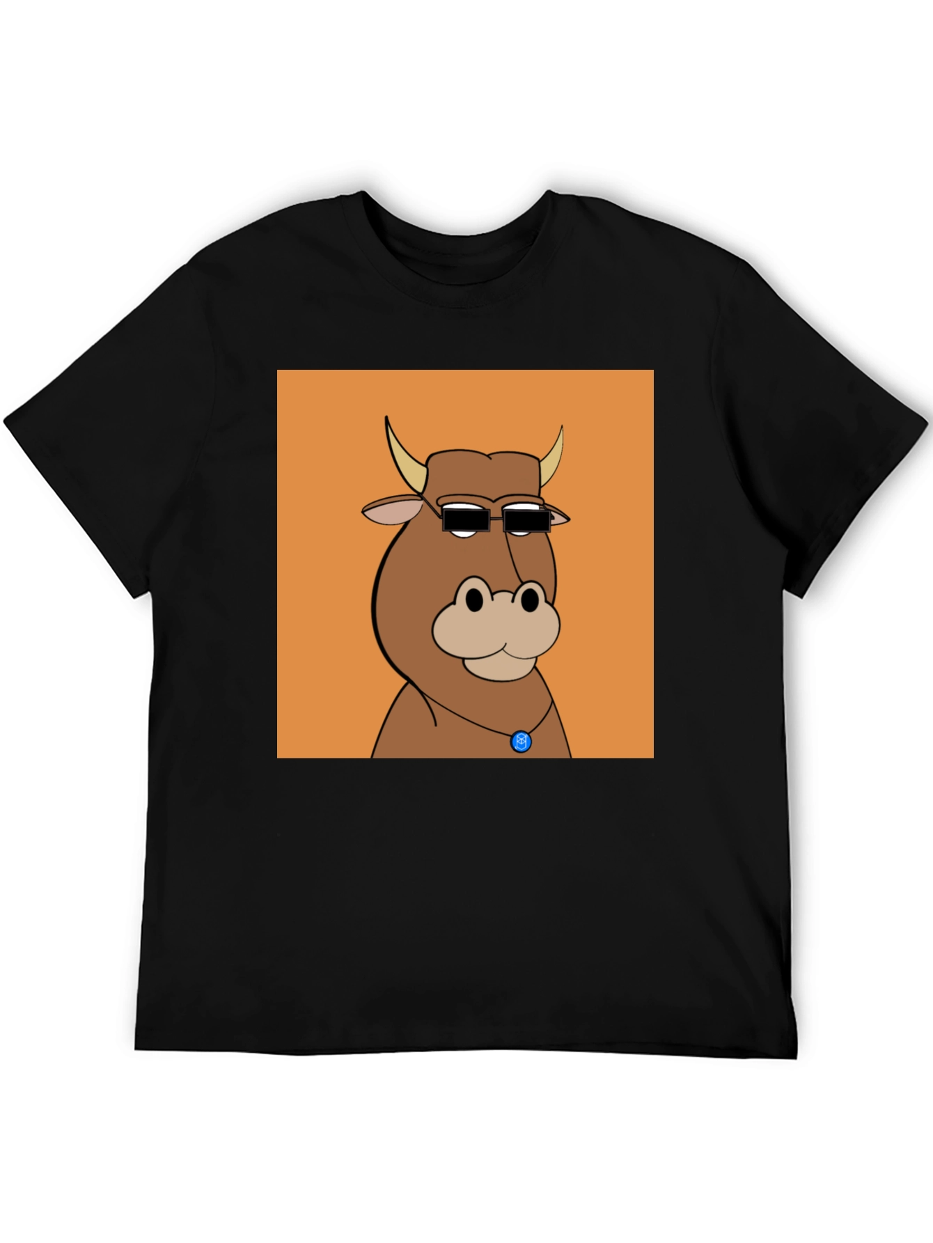 Cool Cartoon Cow Graphic Tee