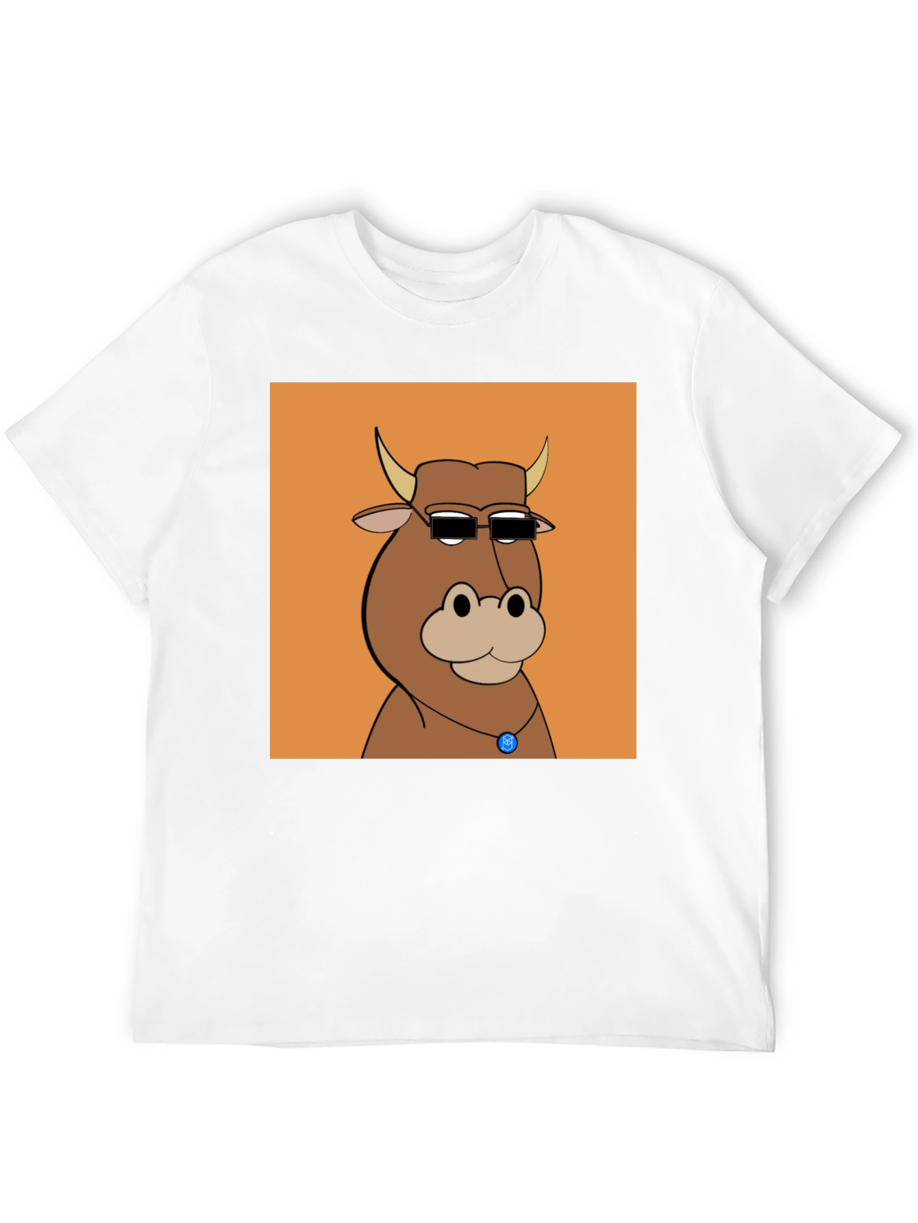 Cool Cartoon Cow Graphic Tee