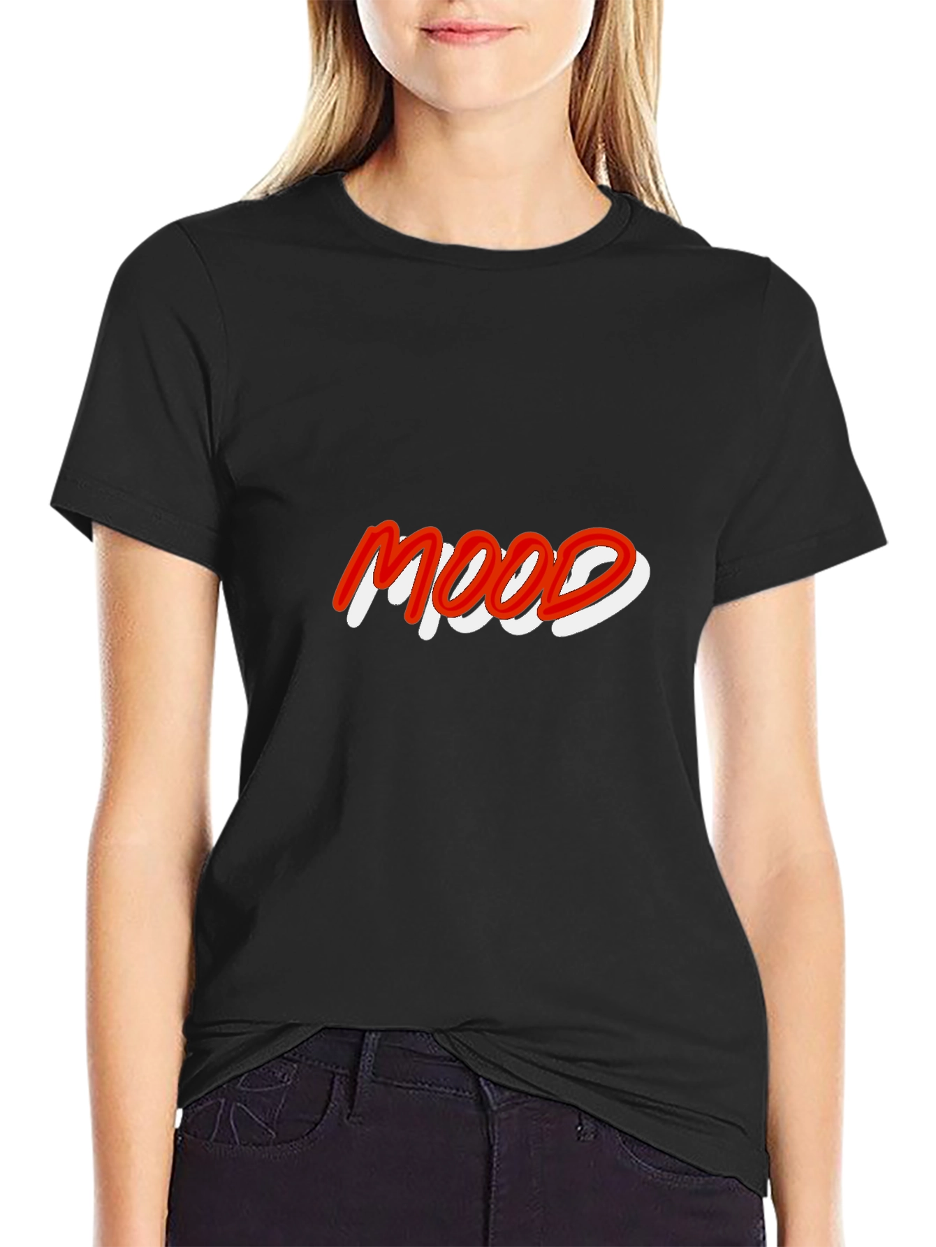 Mood Graphic T-Shirt - Black