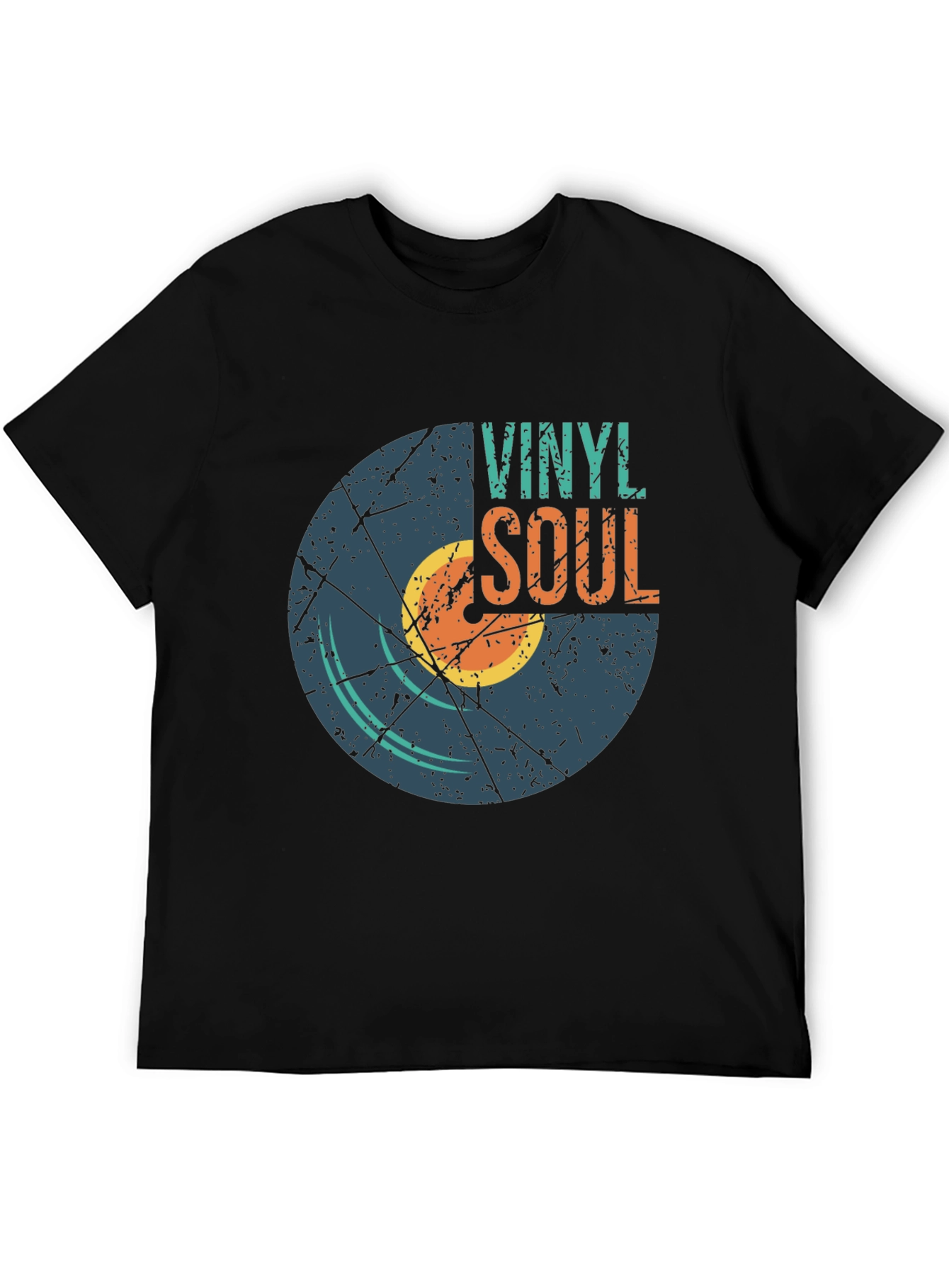 Vinyl Soul Graphic Tee - Retro Music Lover T-Shirt
