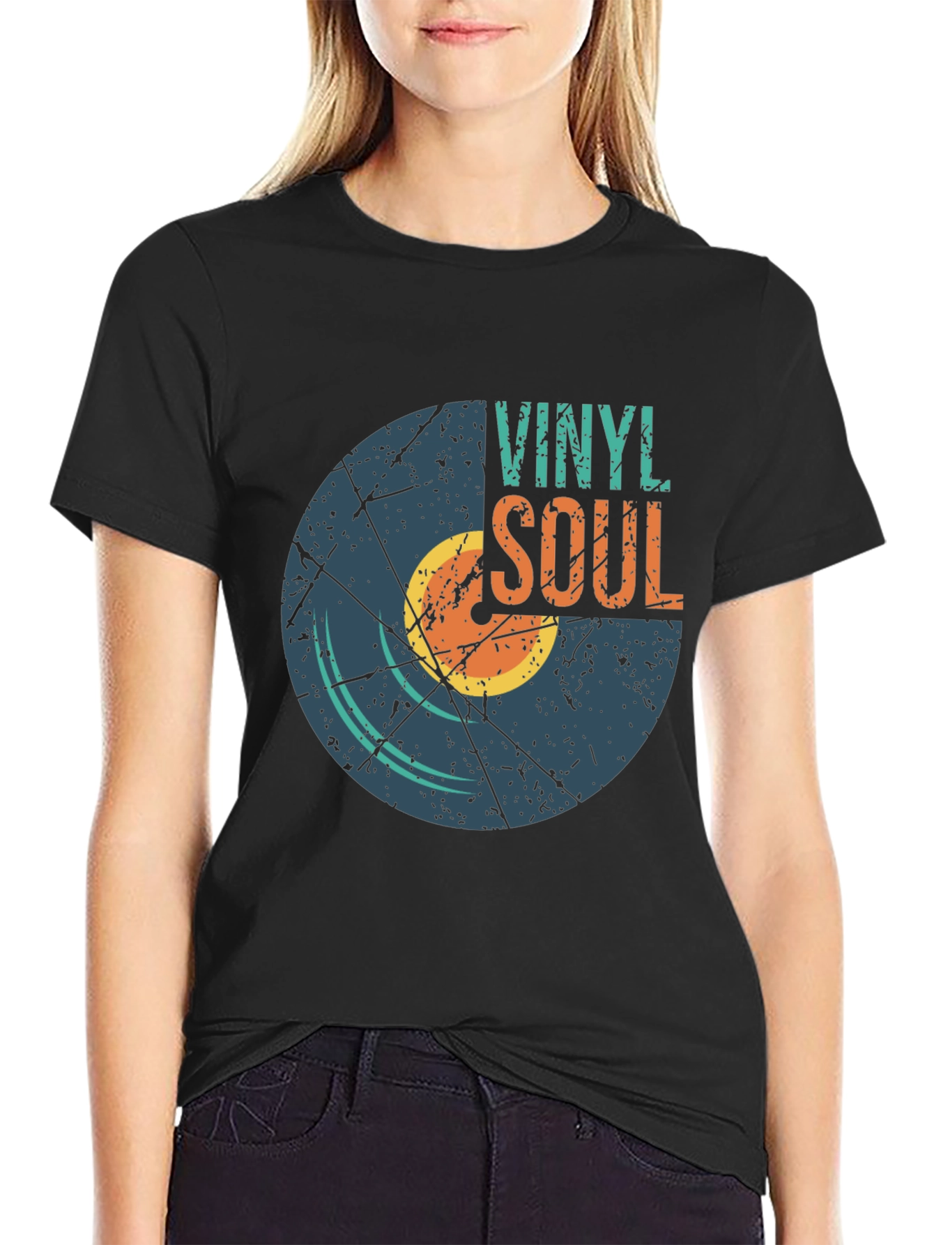 Vinyl Soul Graphic Tee - Retro Music Lover T-Shirt
