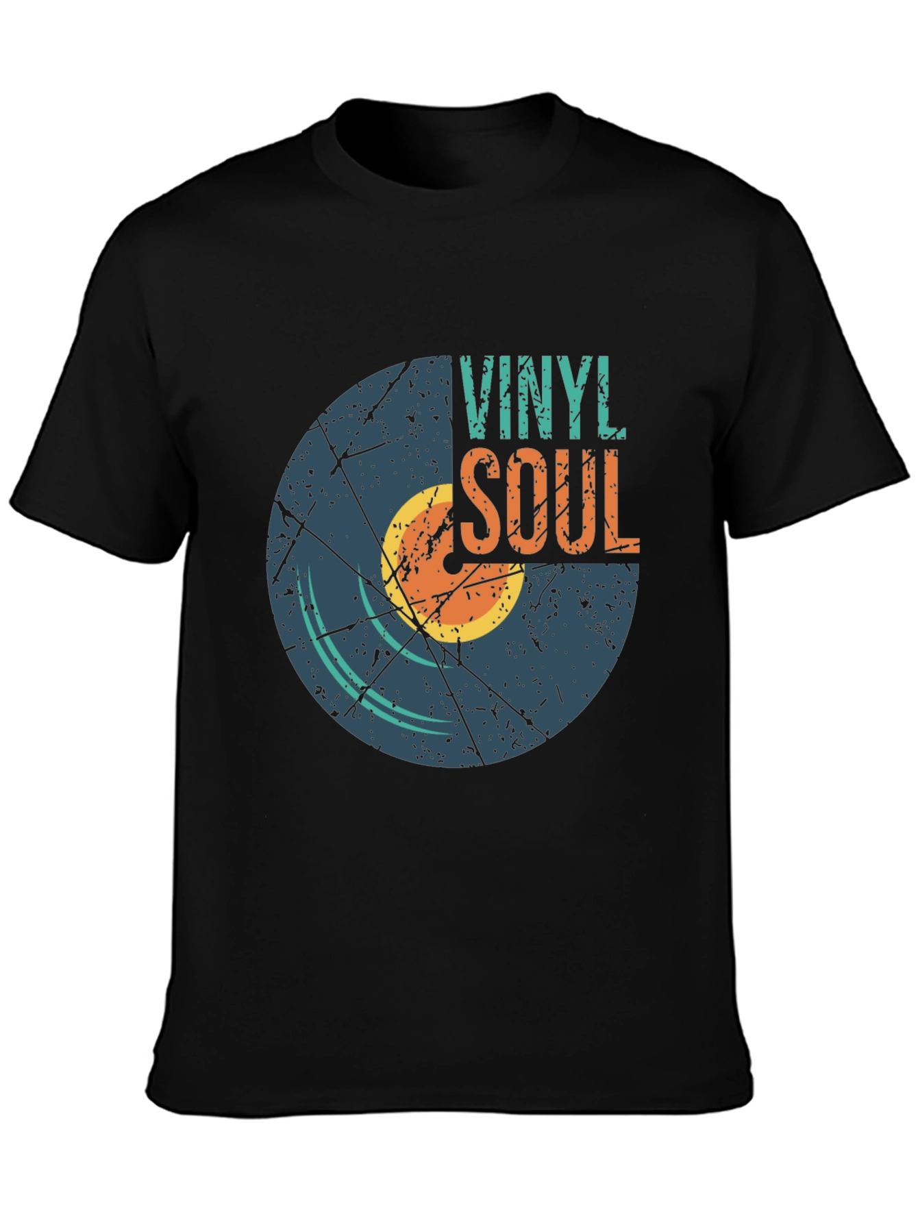 Vinyl Soul Graphic Tee - Retro Music Lover T-Shirt