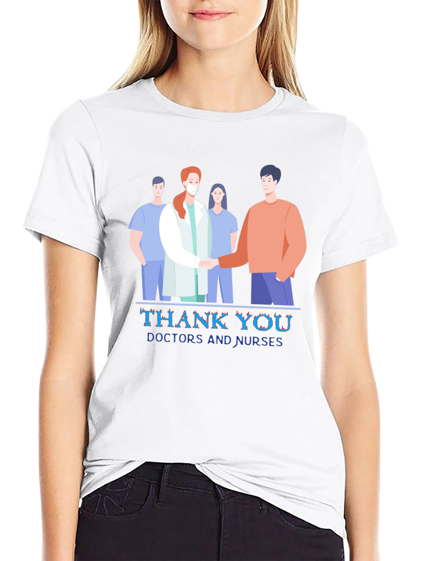 Thank You Doctors and Nurses Graphic Tee