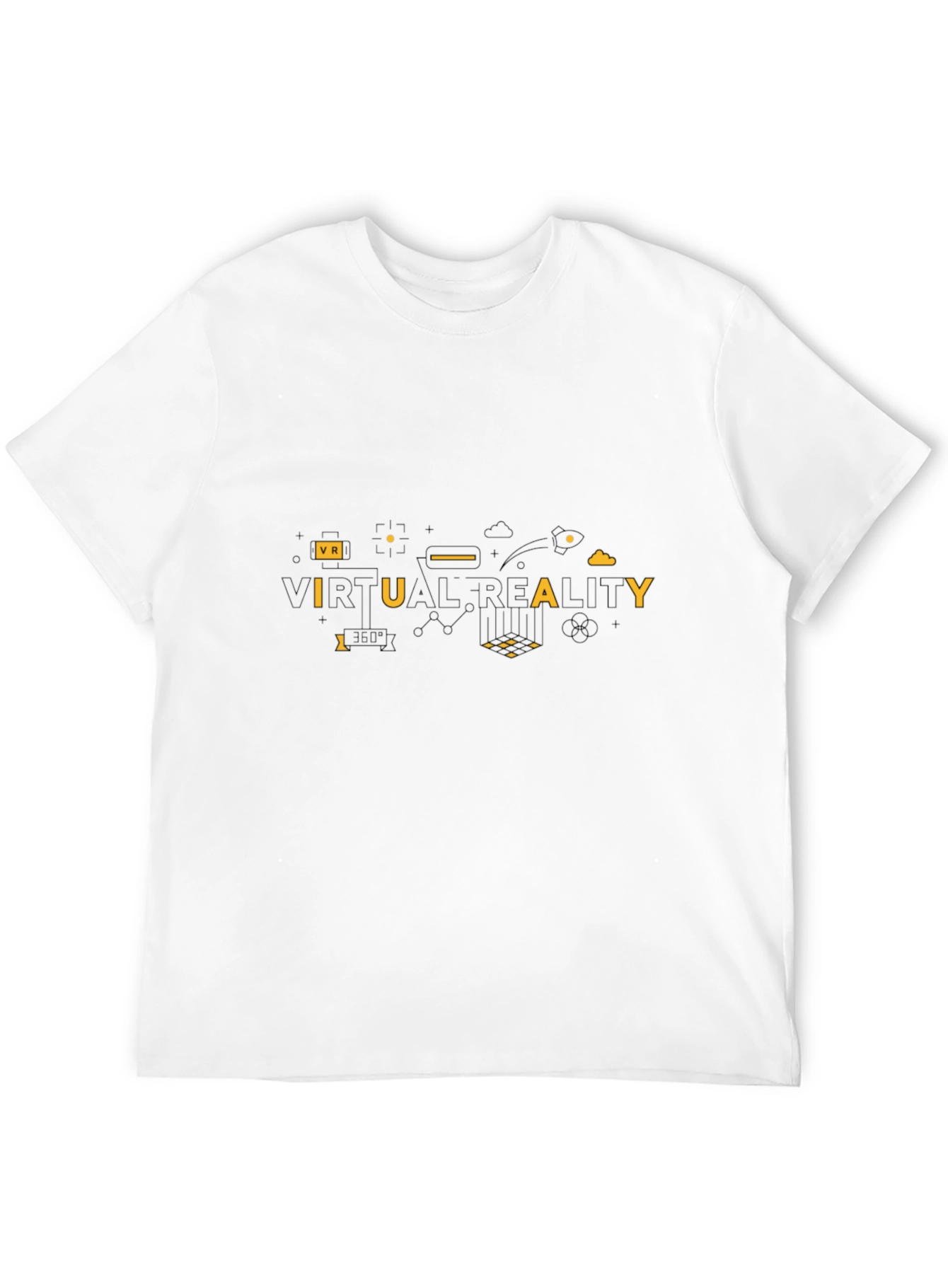Virtual Reality Graphic Black T-Shirt