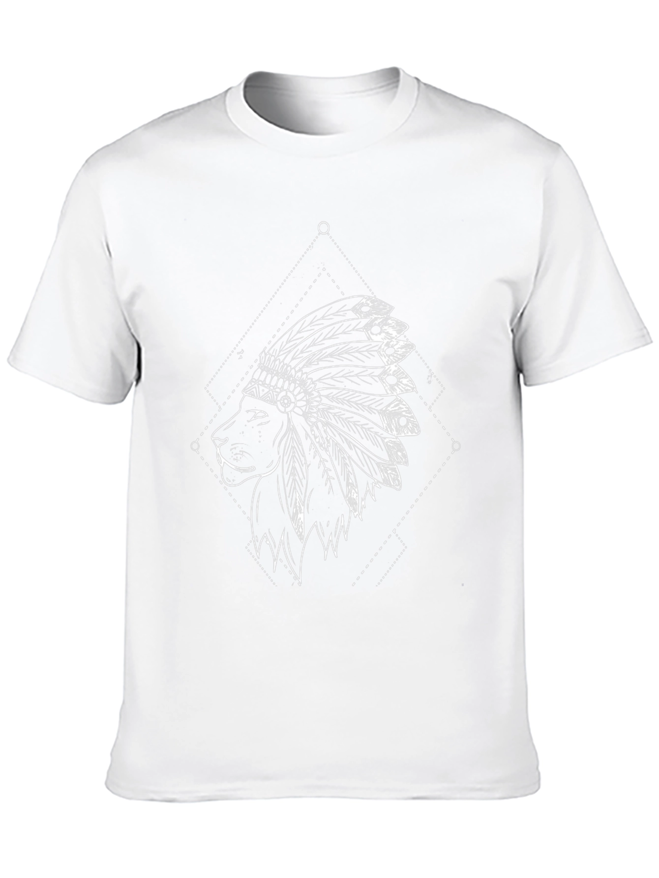 Lion Headdress Graphic Tee - Black