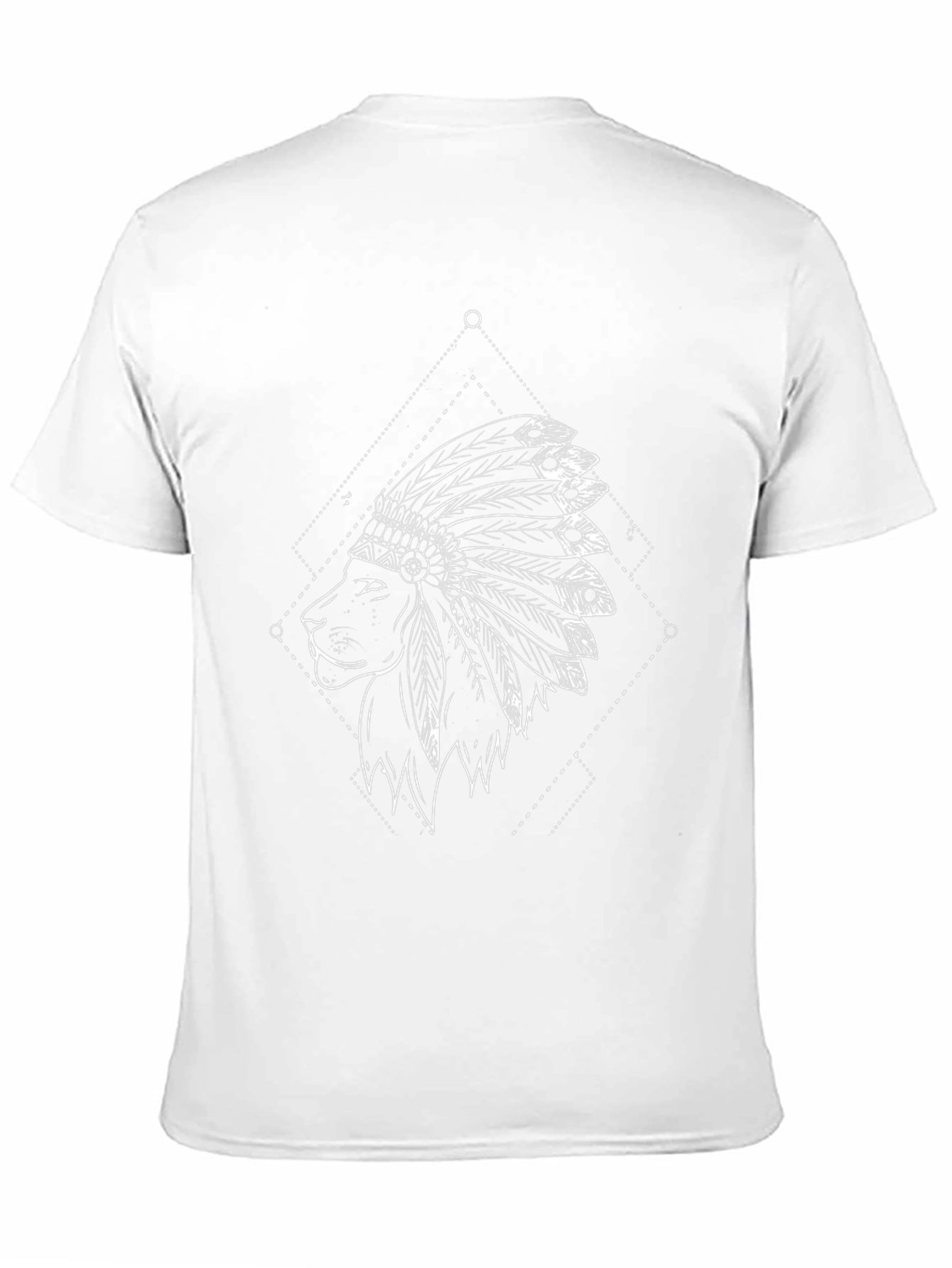 Lion Headdress Graphic Tee - Black