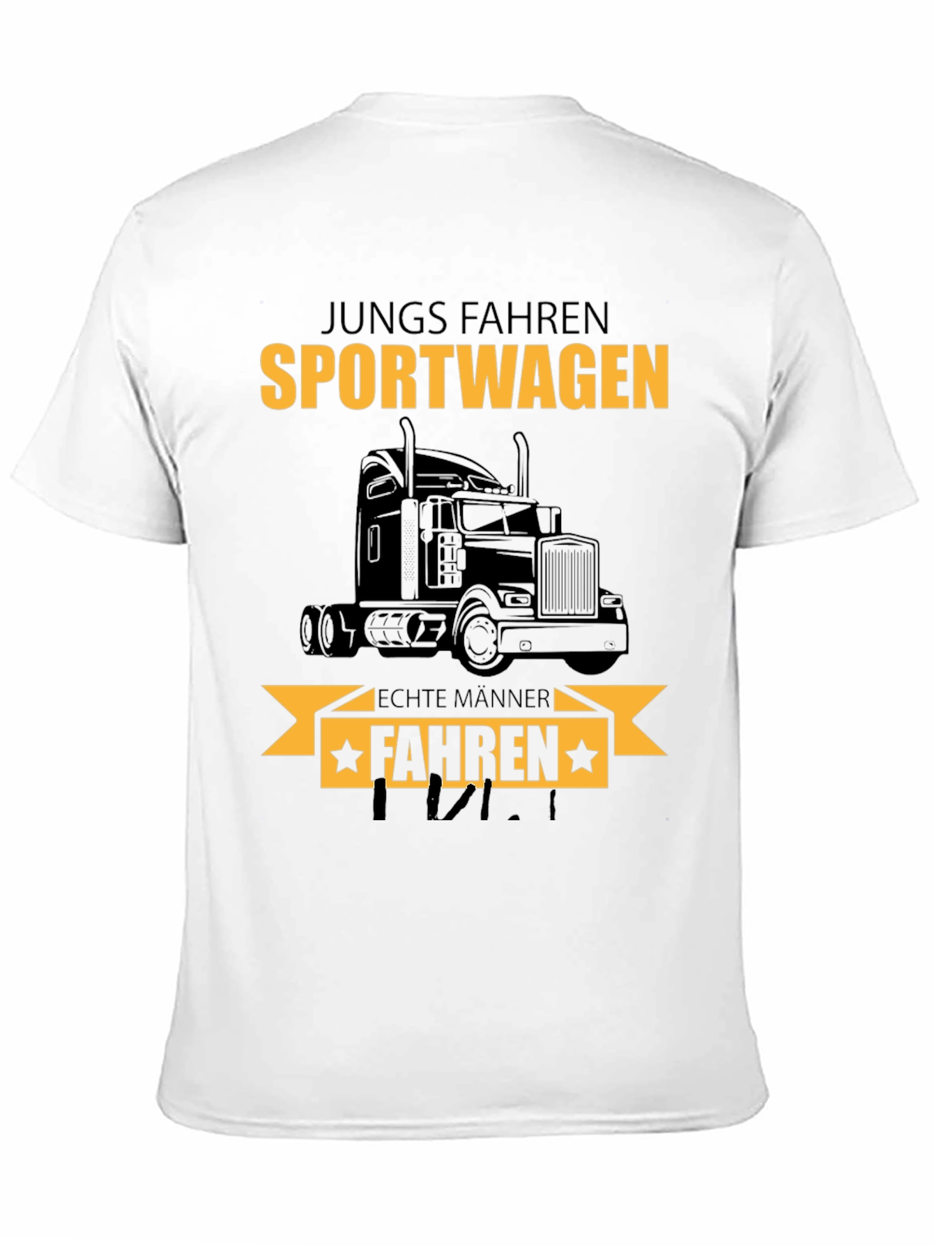 Truck Driver T-Shirt: Sportwagen Echte Manner Fahren