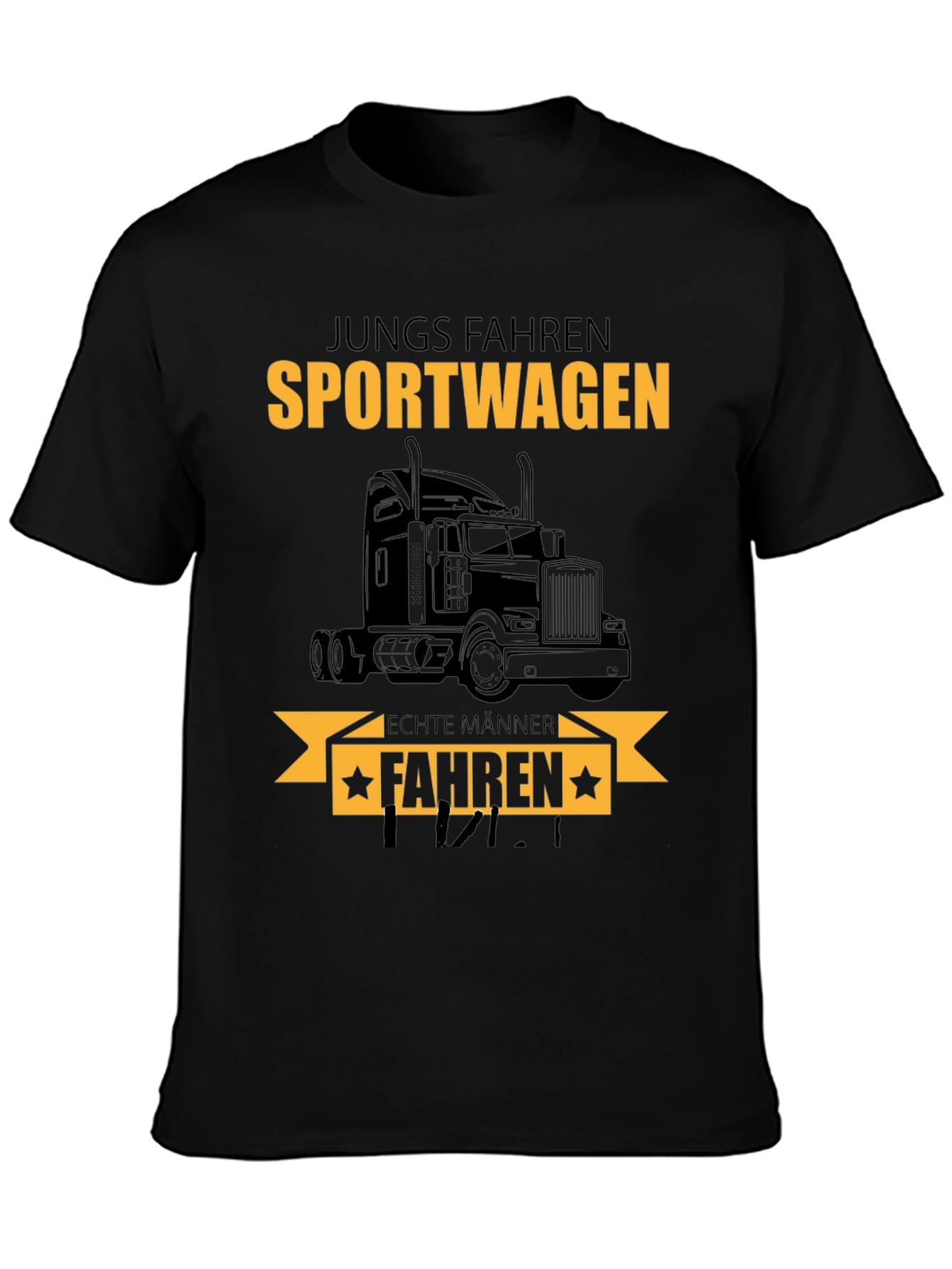 Truck Driver T-Shirt: Sportwagen Echte Manner Fahren