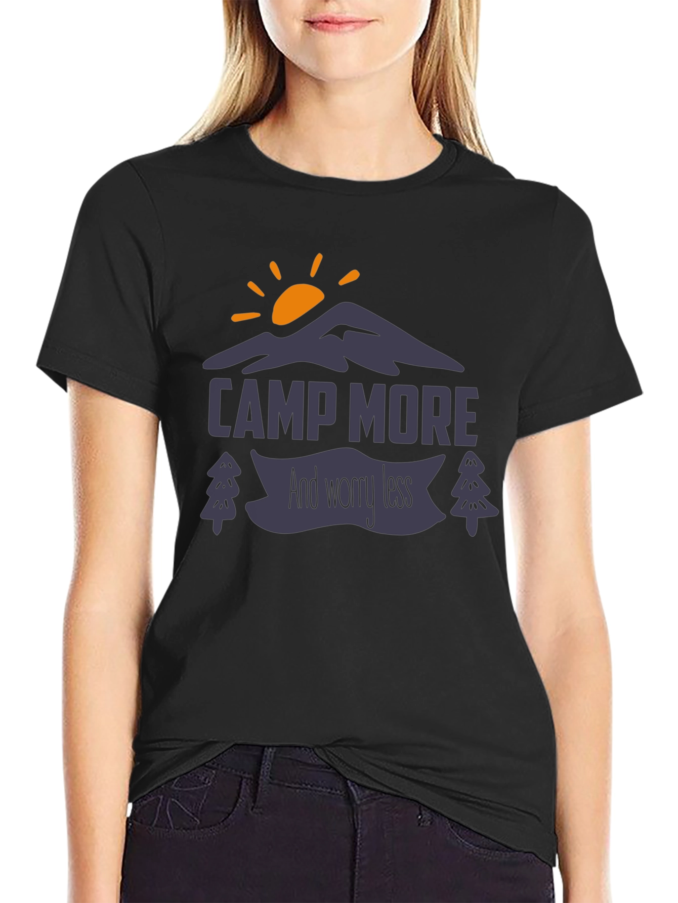 Camp More Worry Less Graphic Tee