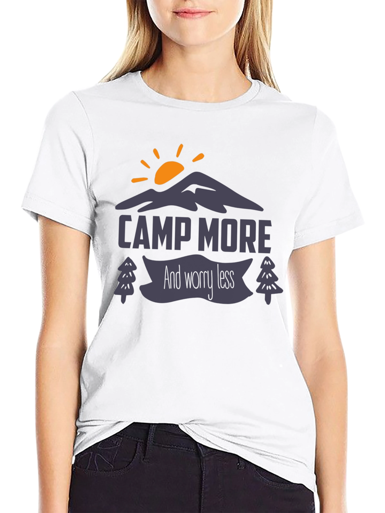 Camp More Worry Less Graphic Tee