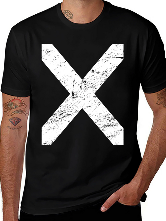 Grunge X Graphic T-Shirt - Black