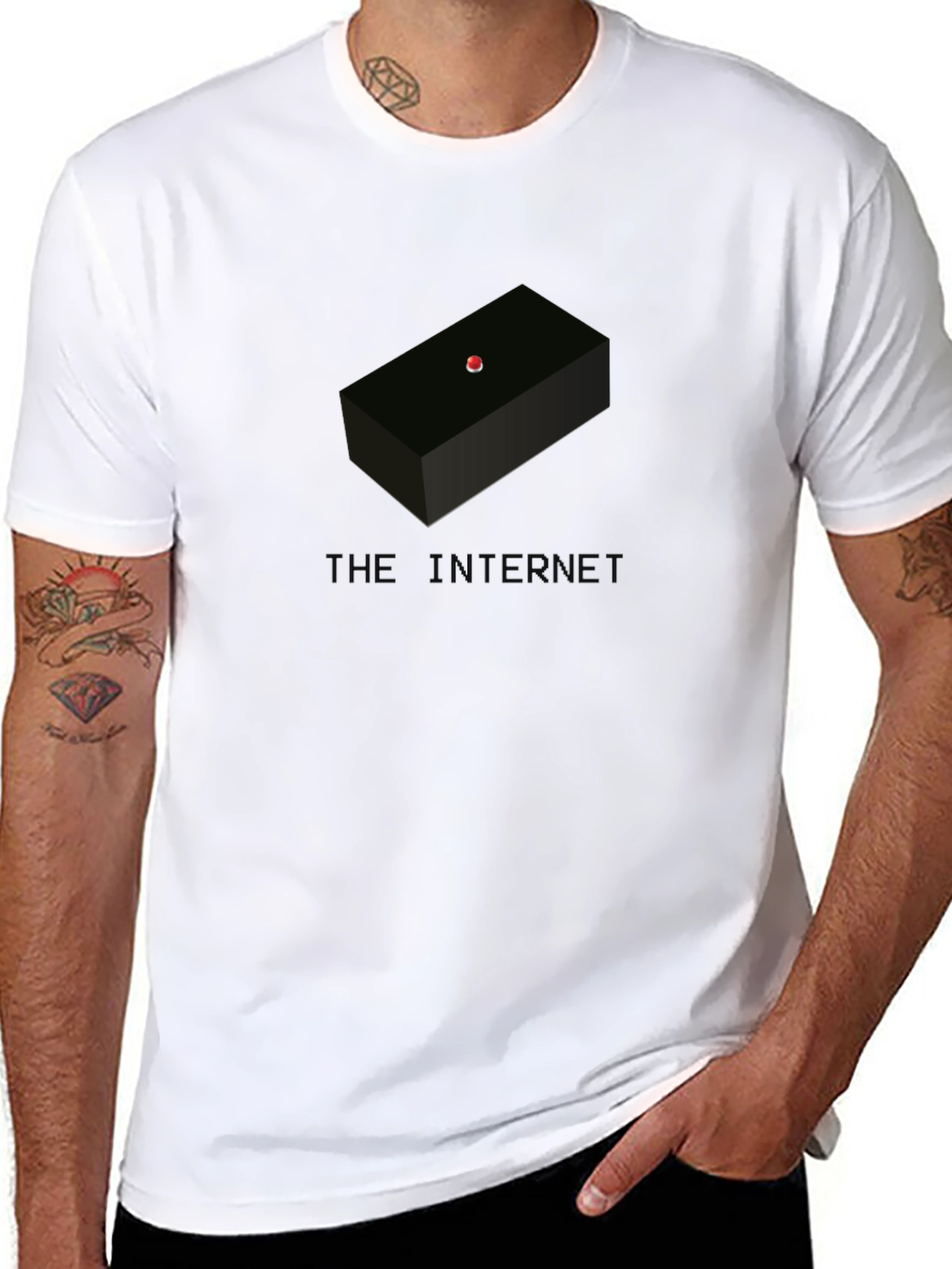 The Internet Button T-Shirt - Funny Tech Geek Tee
