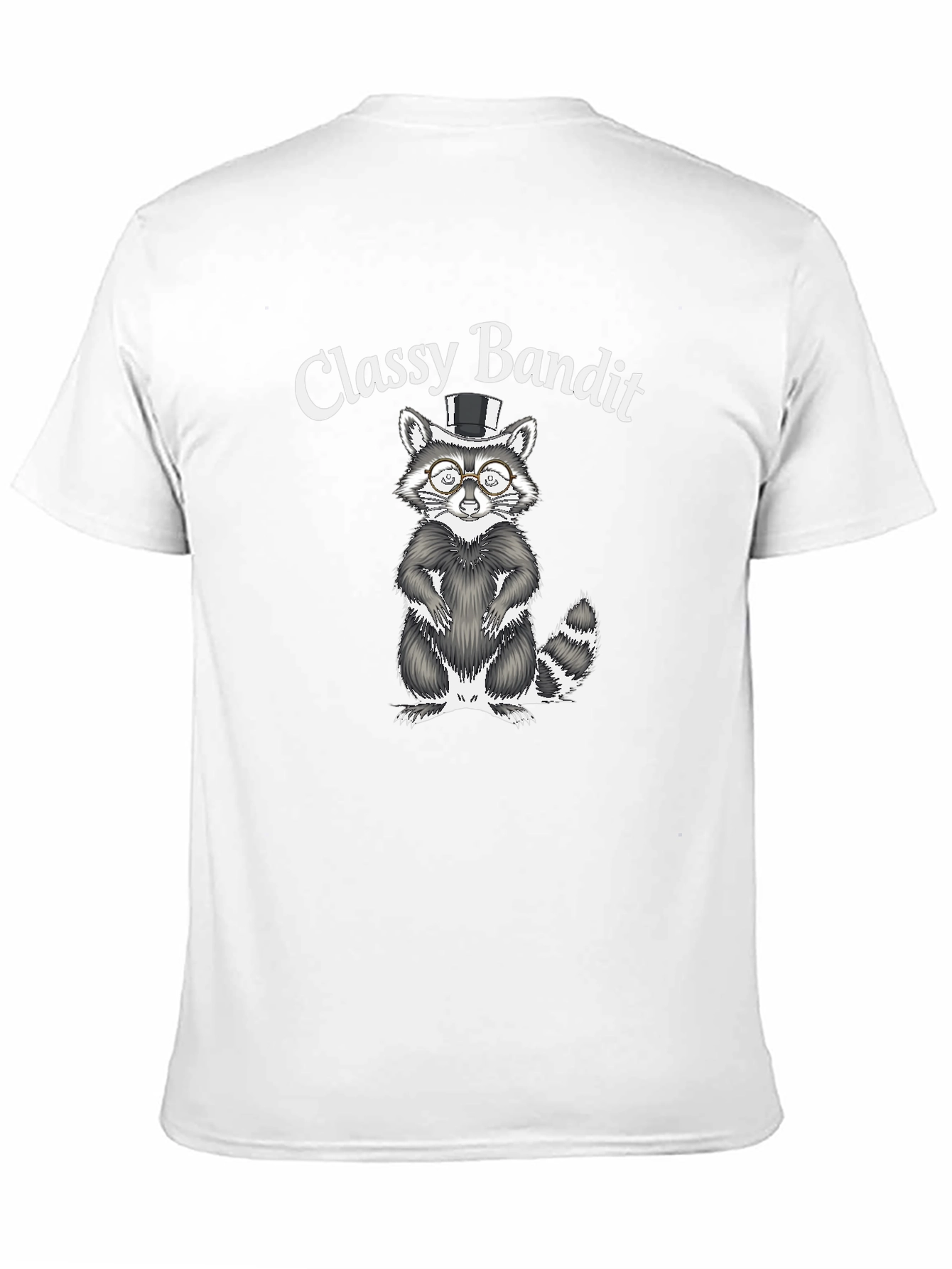 Classy Bandit Raccoon Graphic T-Shirt
